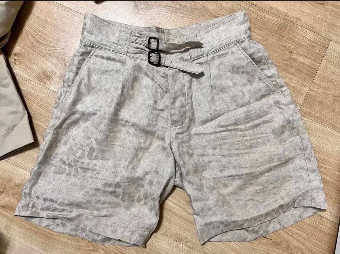 하버색 구르카 팬츠 반바지 린넨100 상품이미지1