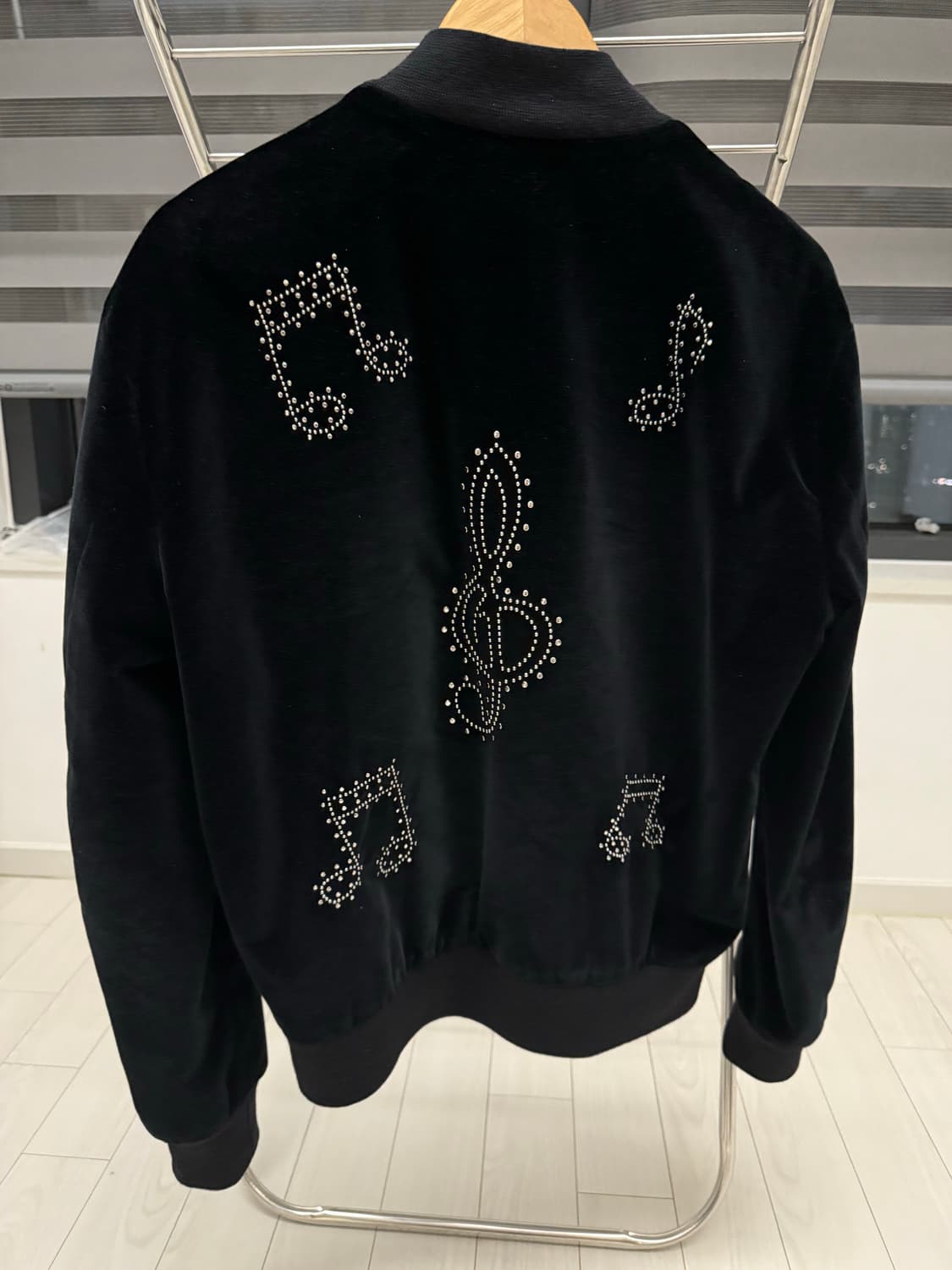 생로랑 뮤직노트 벨벳 자켓 음표 블랙 m 상품이미지2
