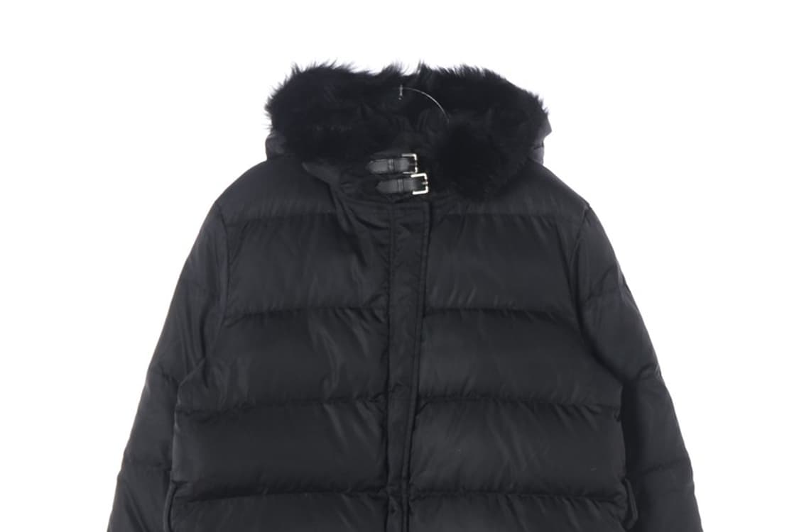 랄프로렌 여성 퍼 후드 덕다운 패딩 점퍼 블랙 M 상품이미지3