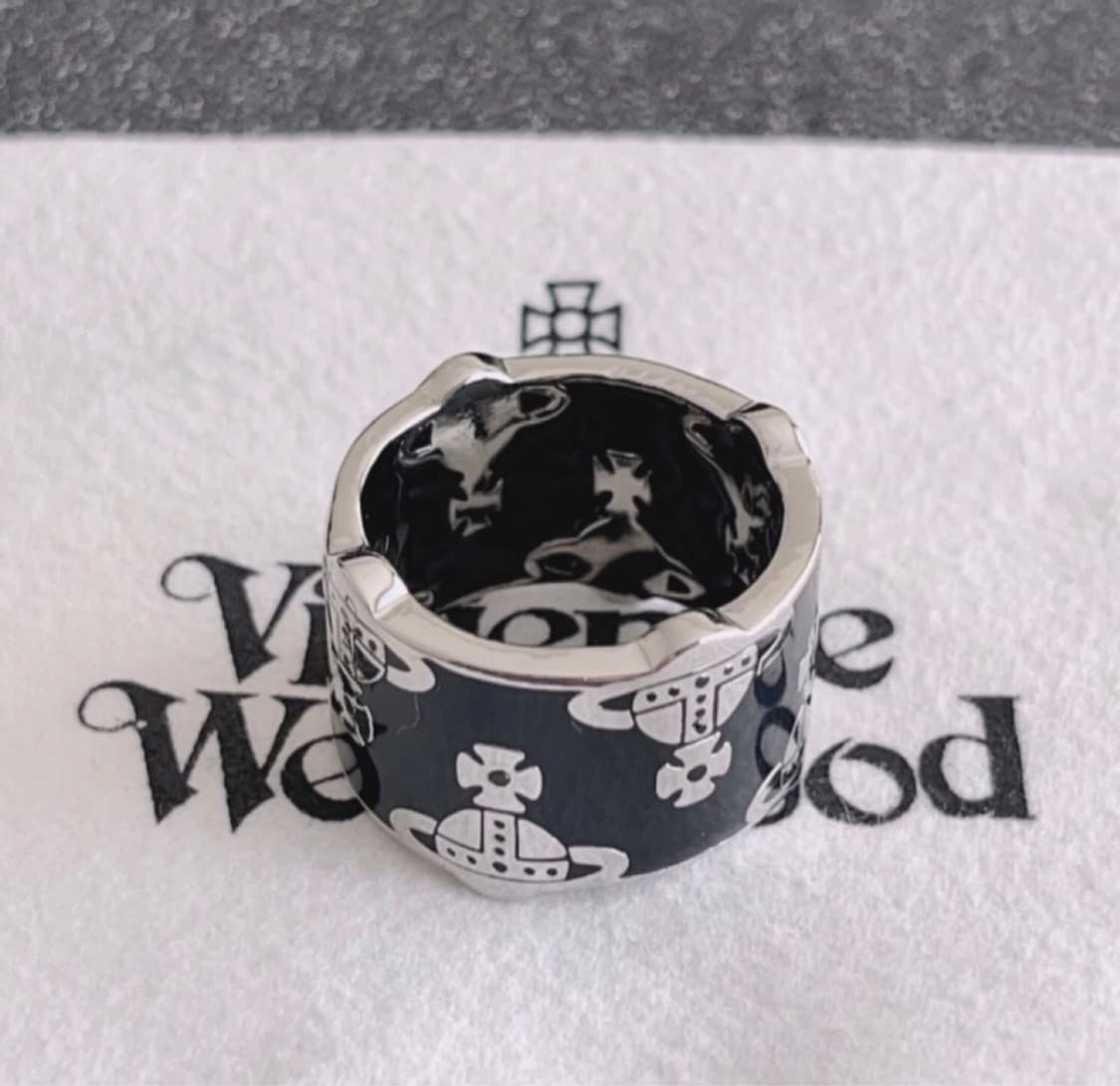 비비안웨스트우드 아카이브 orb 각인 포인트링 반지 상품이미지1