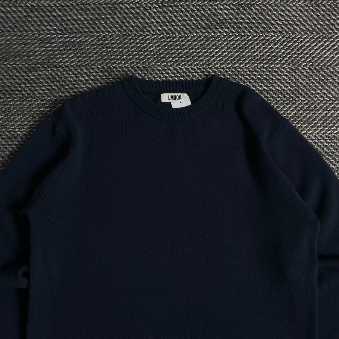 엘무드 미니멀 네이비 니트o 3205 상품이미지4