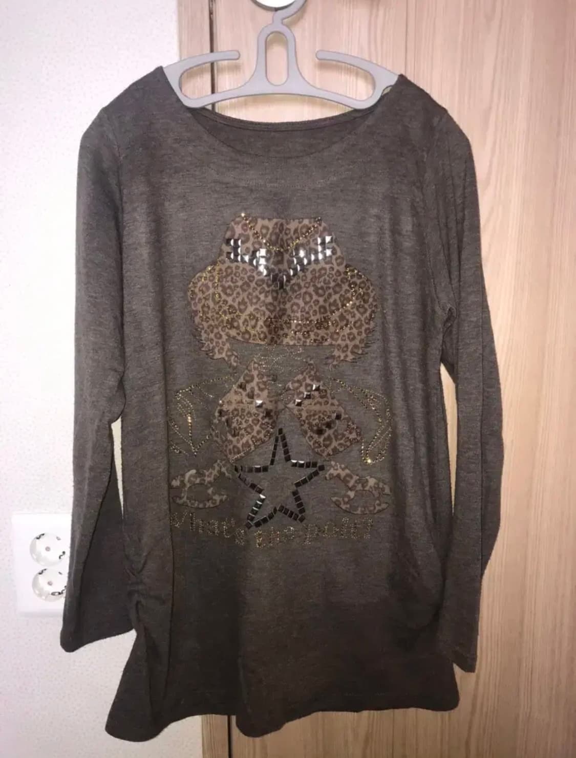 빈티지 셔링 긴팔 티셔츠  상품이미지1