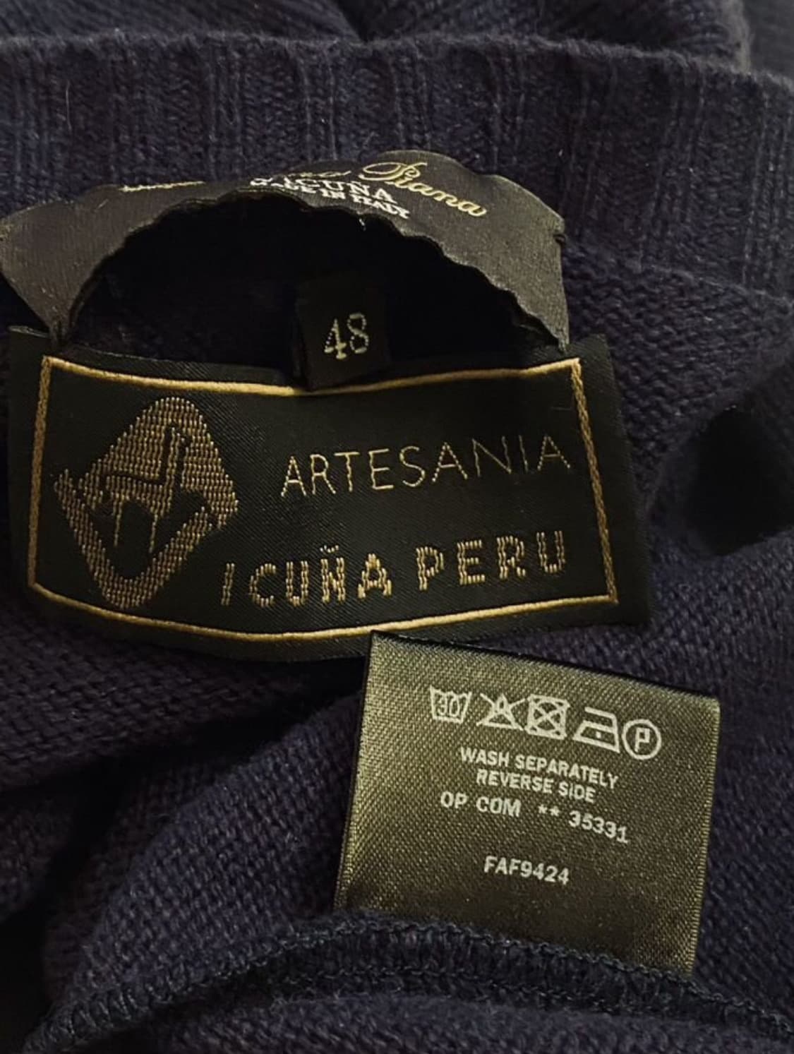 LORO PIANA 로로 피아나 크루넥(비쿠냐-페루)48 사이즈-해외발송 상품이미지8