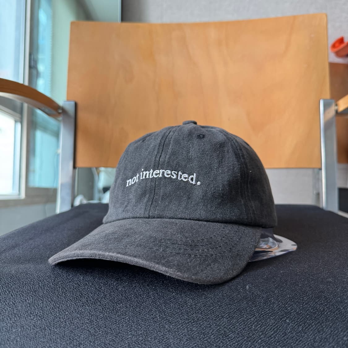 USA notinterested 빈티지 모자 볼캡 피그먼트 상품이미지2
