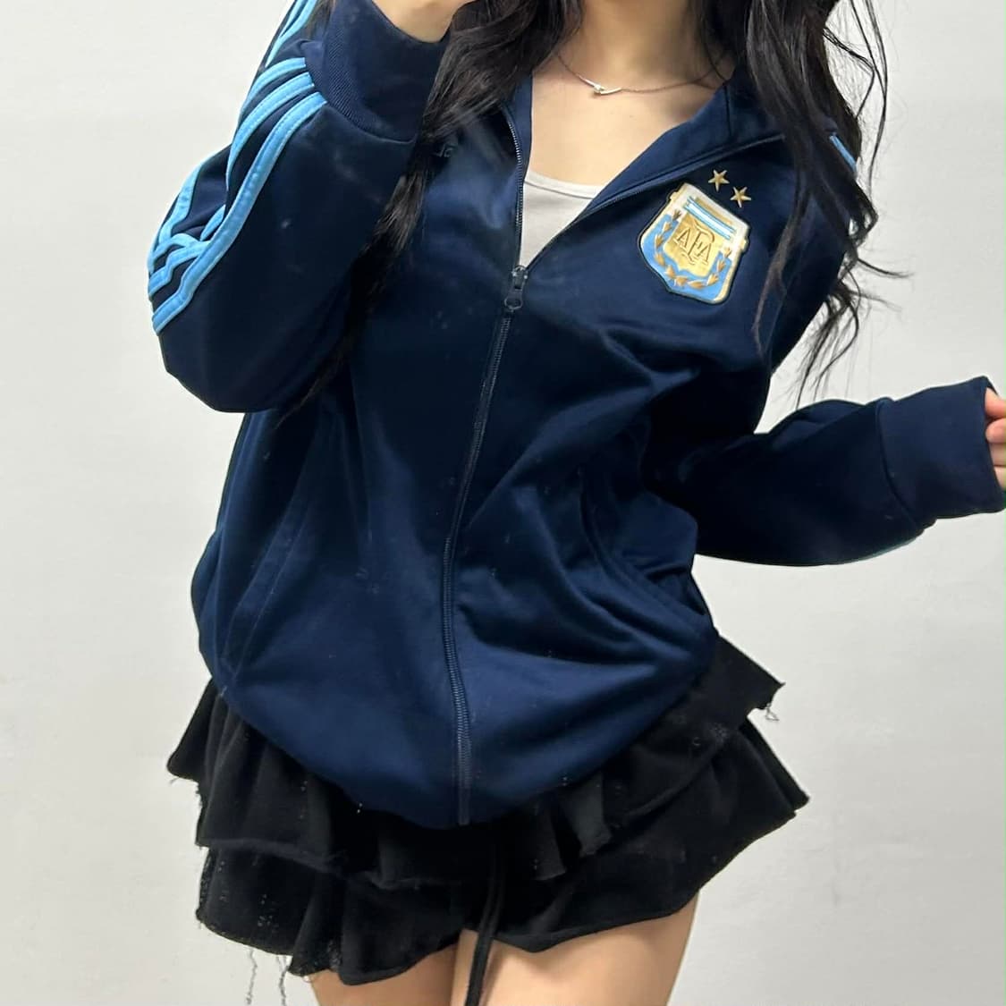 아디다스 아르헨티나 13/14유니폼 대장급 네이비 트랙탑 희귀져지(100 상품이미지1