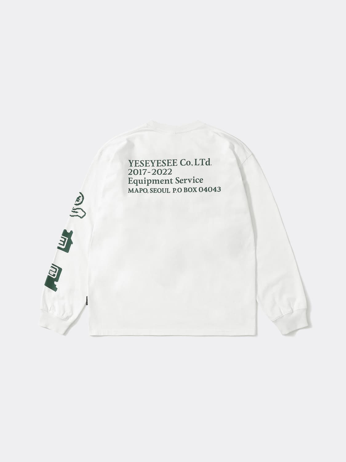 Y.E.S SERVICE 롱슬리브 화이트(실사O) 상품이미지2