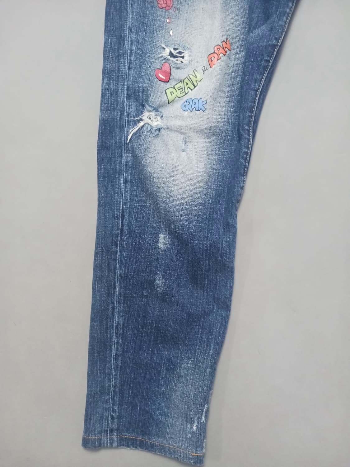 [36] 디스퀘어드2 멀티아트 페인팅 슬림진 청바지 상품이미지3