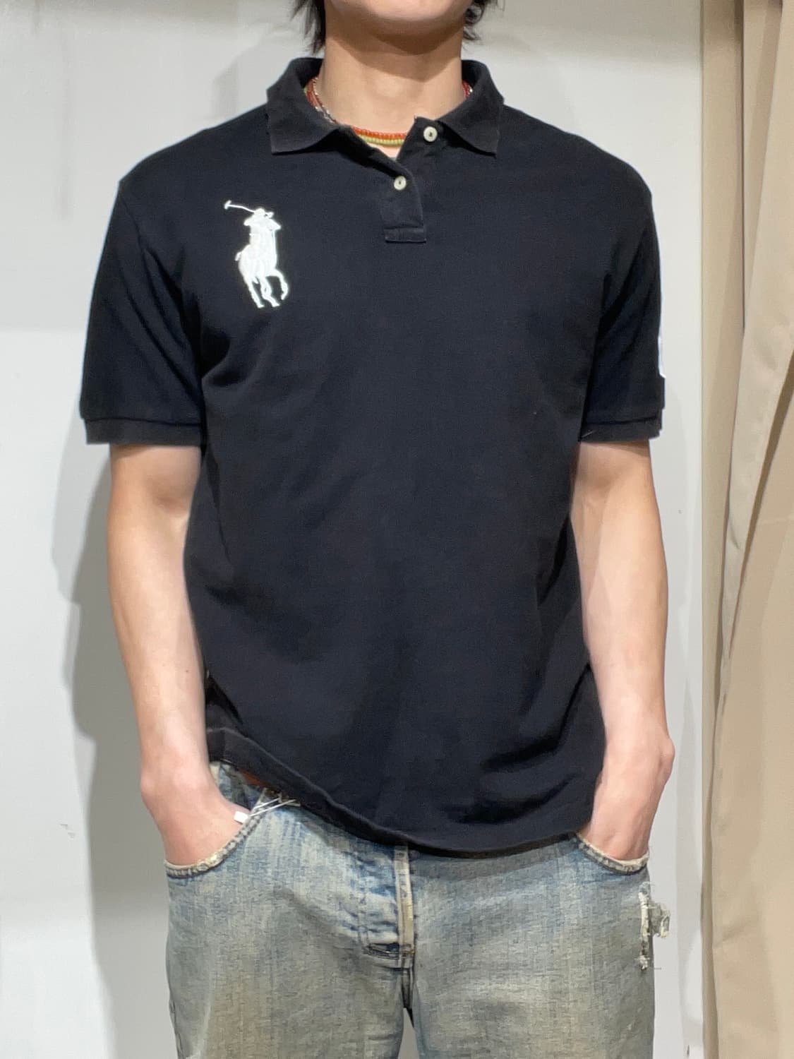 폴로랄프로렌 빅포니 블랙 pk티셔츠 상품이미지1