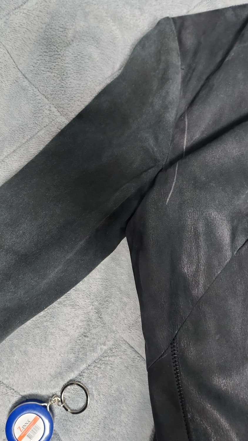 아이작세럼 송아지 가죽 패딩 상품이미지9