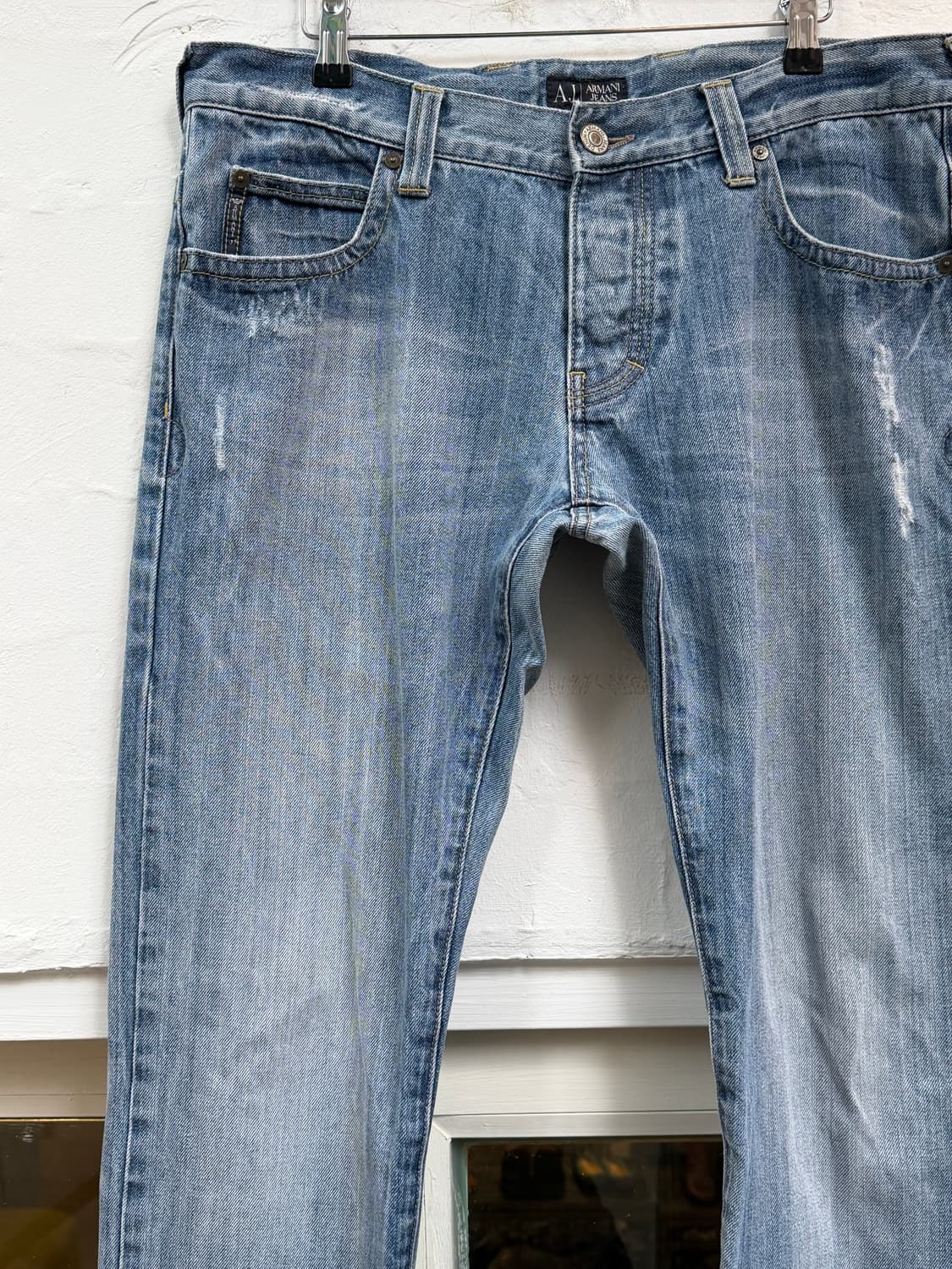 Armani Jeans 버튼 플라이 스트레이트 데님 진 W34 상품이미지3