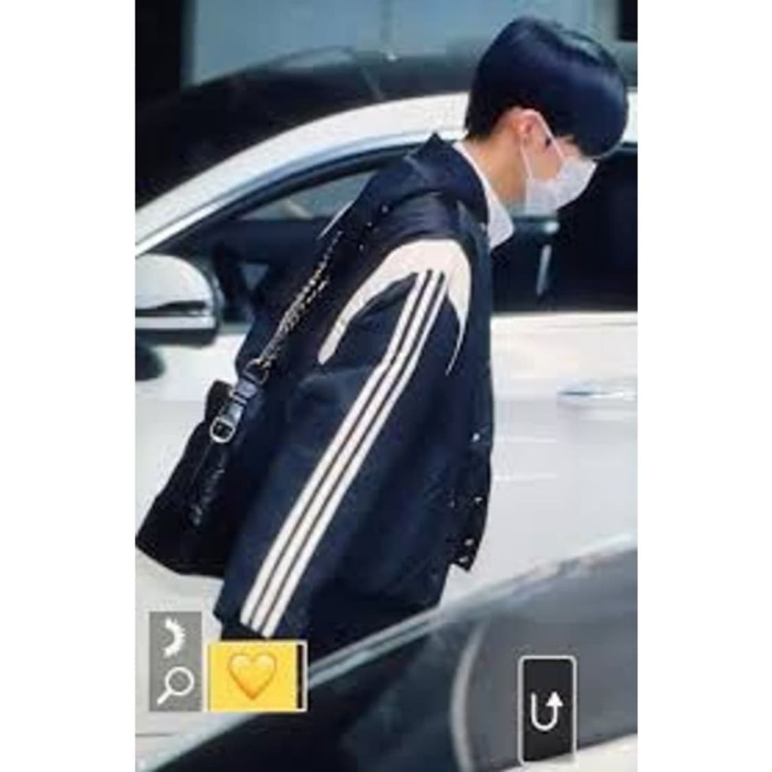 아디다스 사틴 (새틴) 바시티 자켓 M (투바투 연준, 더보이즈 최찬희 상품이미지6