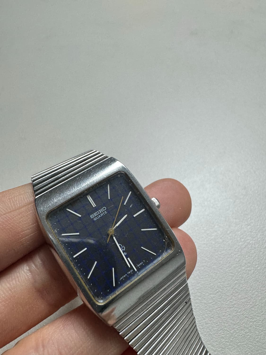 Seiko 70s blue check square quartz 상품이미지7