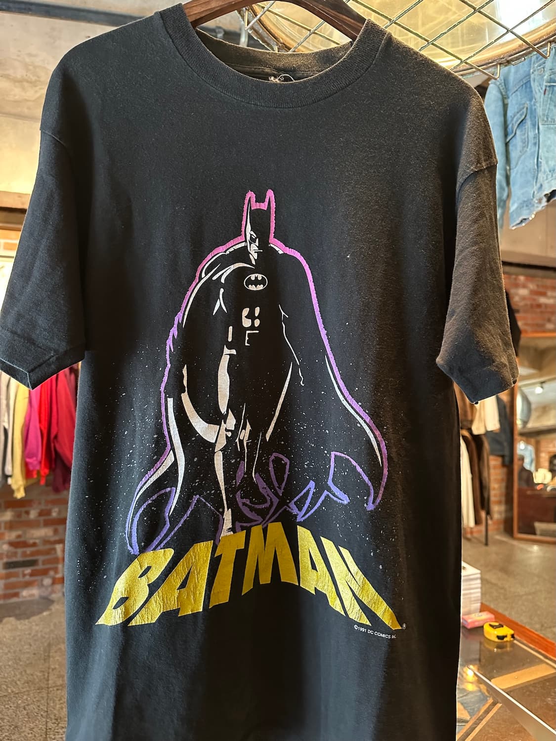 90s USA DC COMICS 빈티지 베트맨 티셔츠 상품이미지3