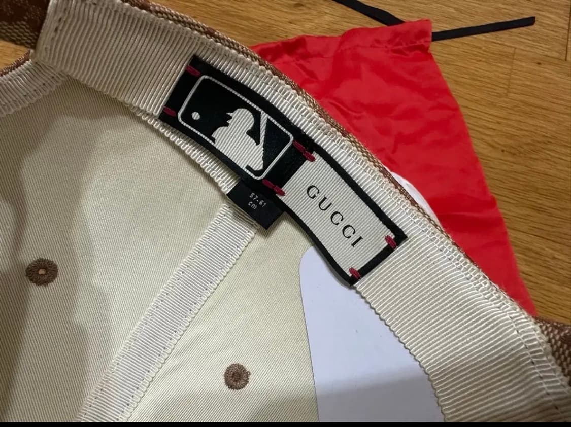 구찌/뉴욕양키스빅자수로고캡/os 상품이미지6