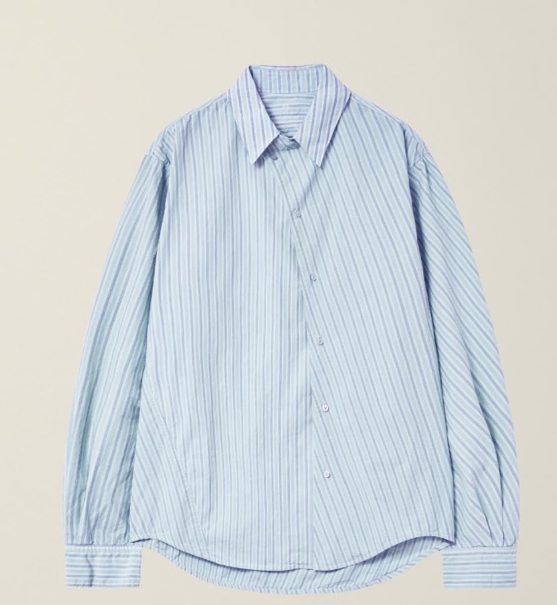 EE Garment Dyed Curved Stripe Shirt 상품이미지1