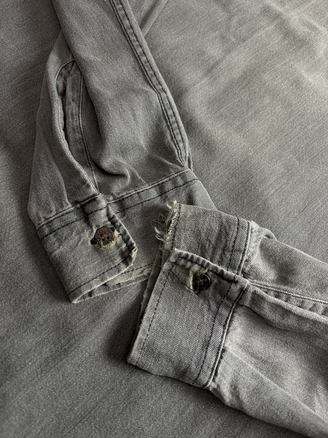 00s 리바이스 아카이브 흑청 데님 워크 셔츠 3914 상품이미지6