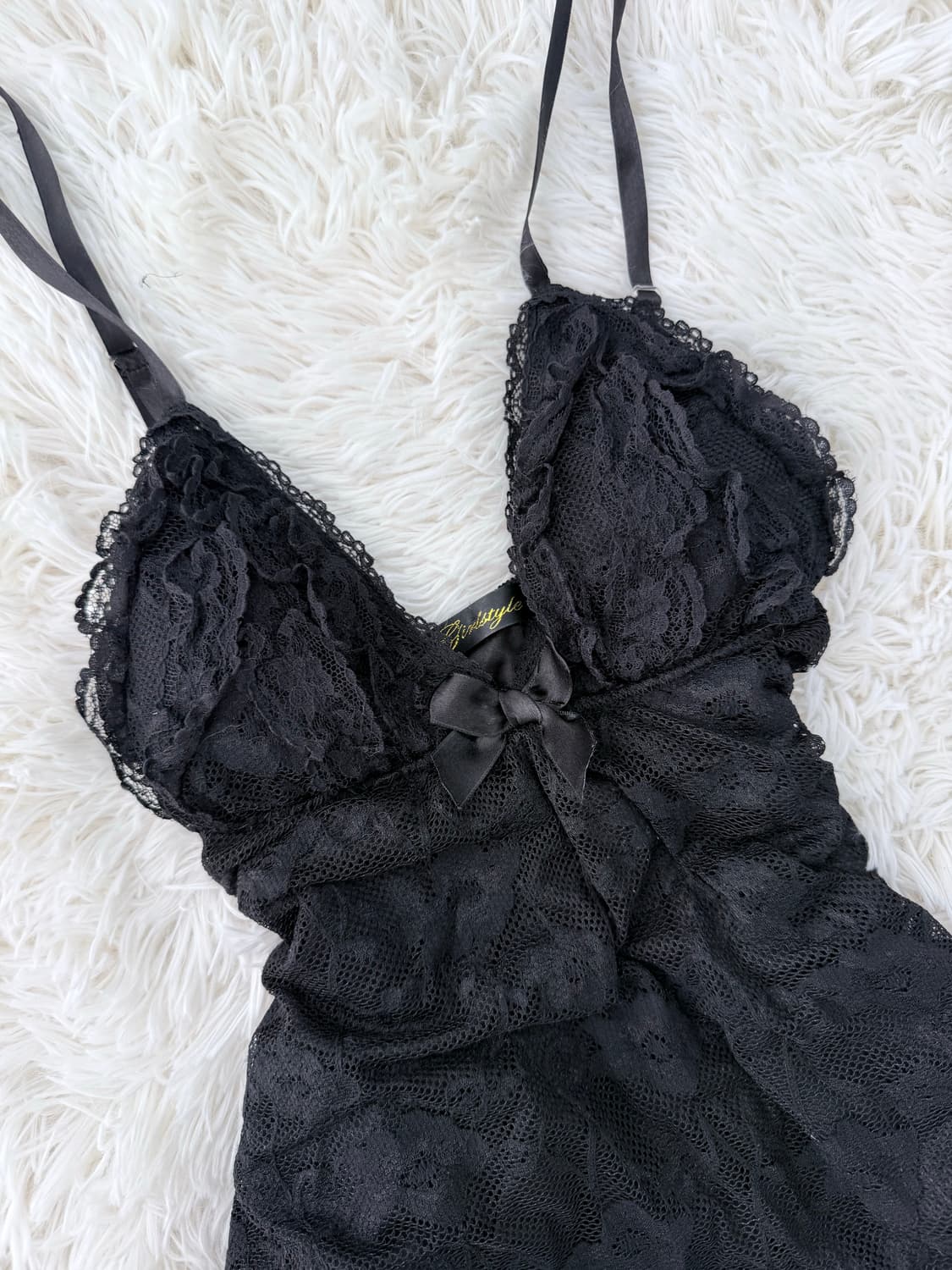 블랙레이스슬립원피스 상품이미지3