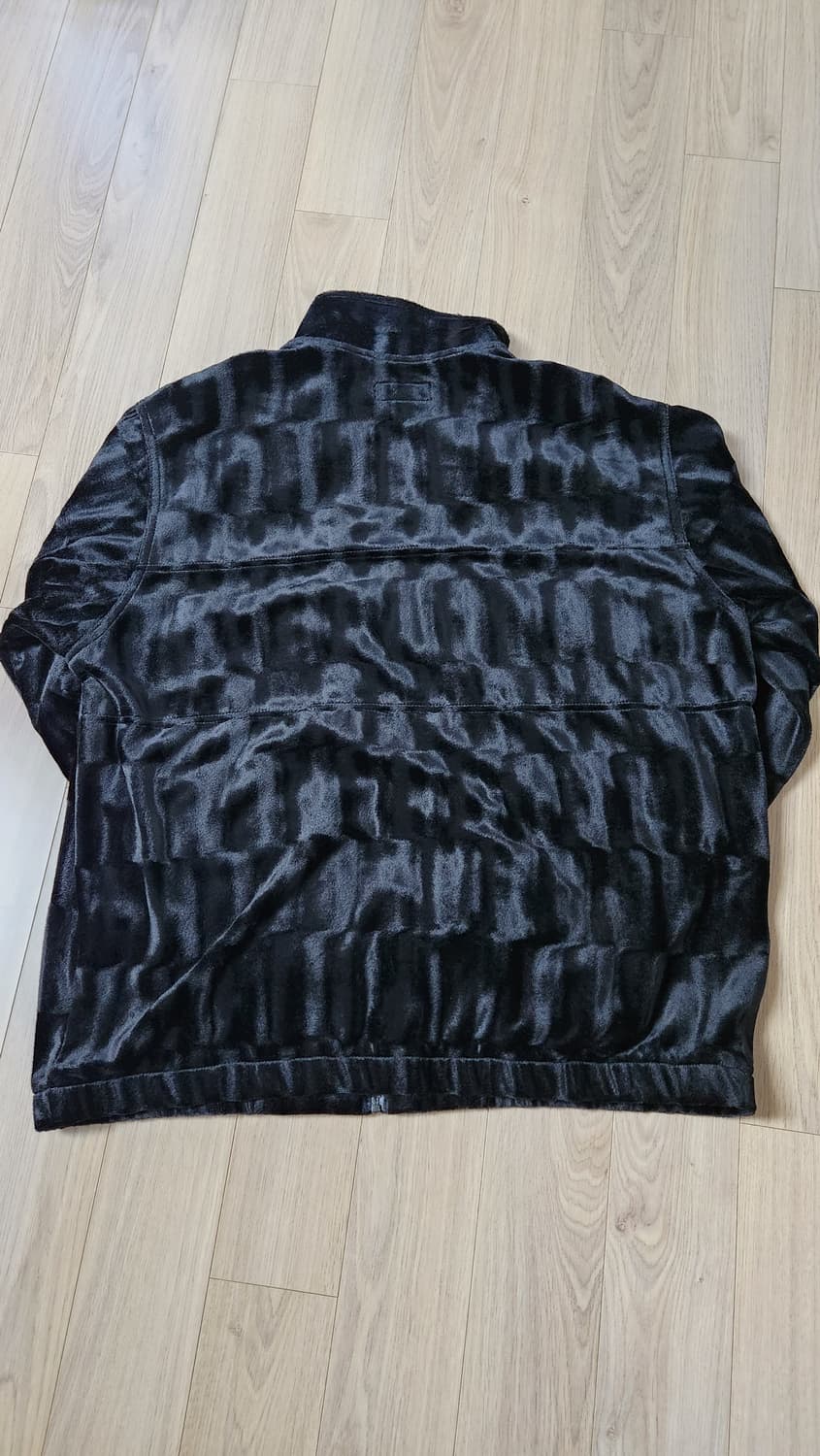 슈프림 스웨이드 블랙 집업XL 상품이미지2