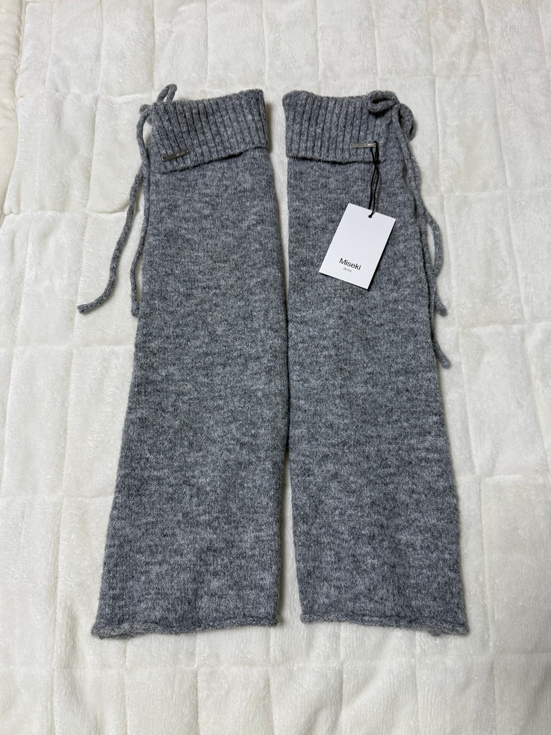 미세키서울 Drawstring leg warmer GREY 레그워머 상품이미지3
