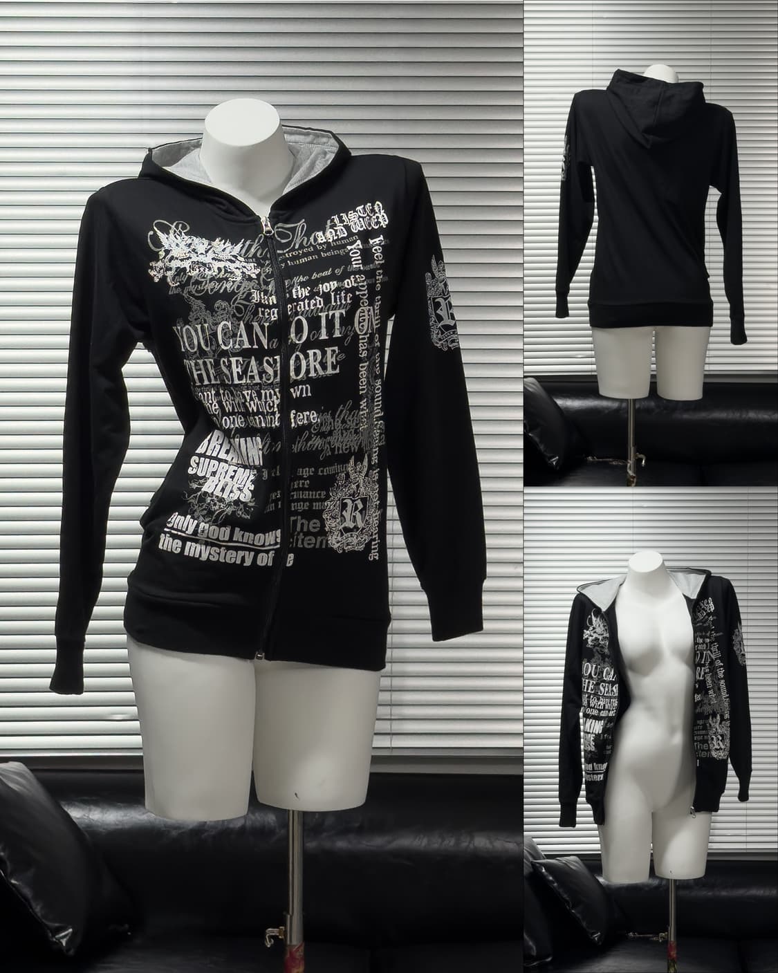 {BEAUMONT CARR} Typo Graphic Zip-up   - 상품이미지1