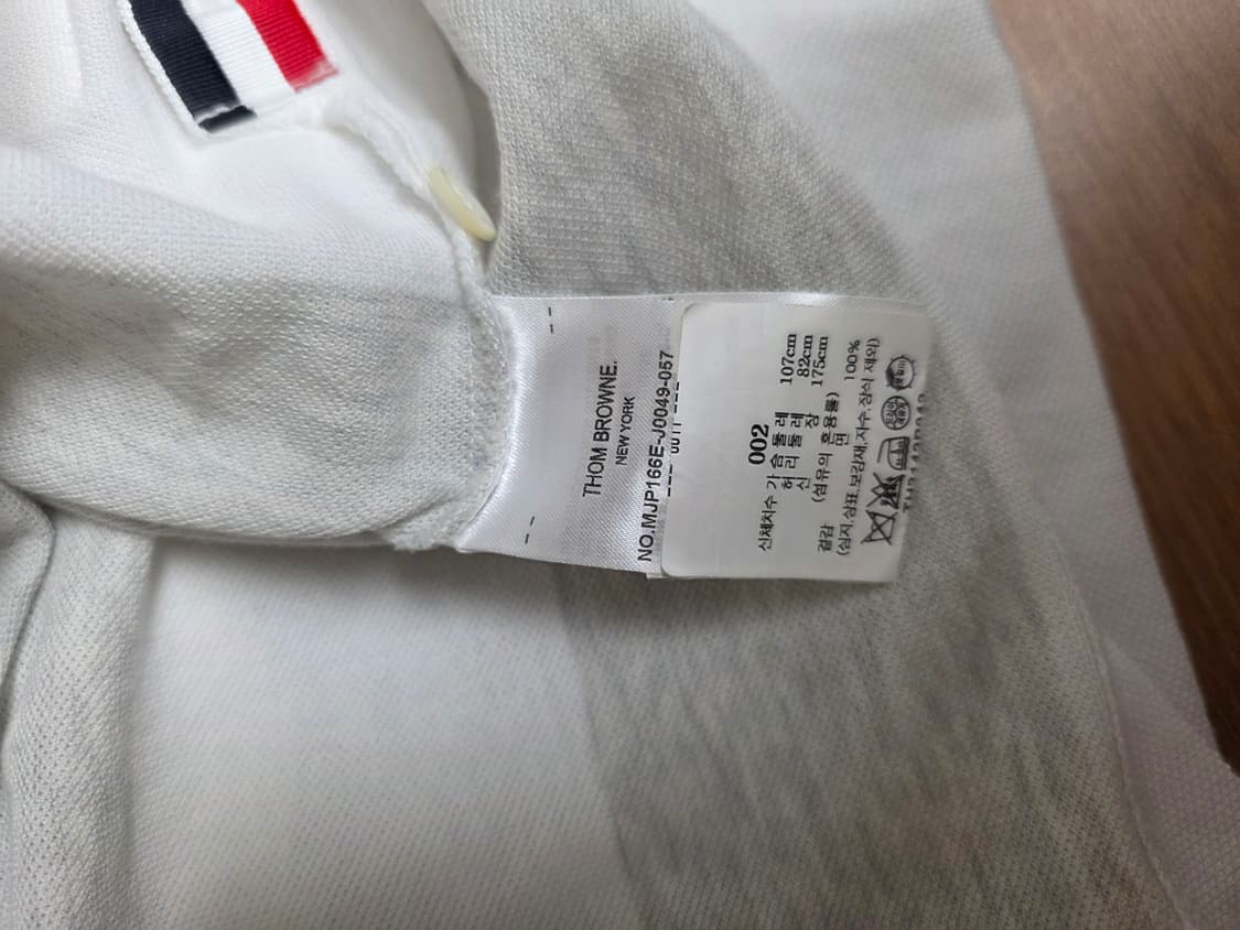 23SS 톰브라운 플라워 자수 남성 반팔 카라티 상품이미지3