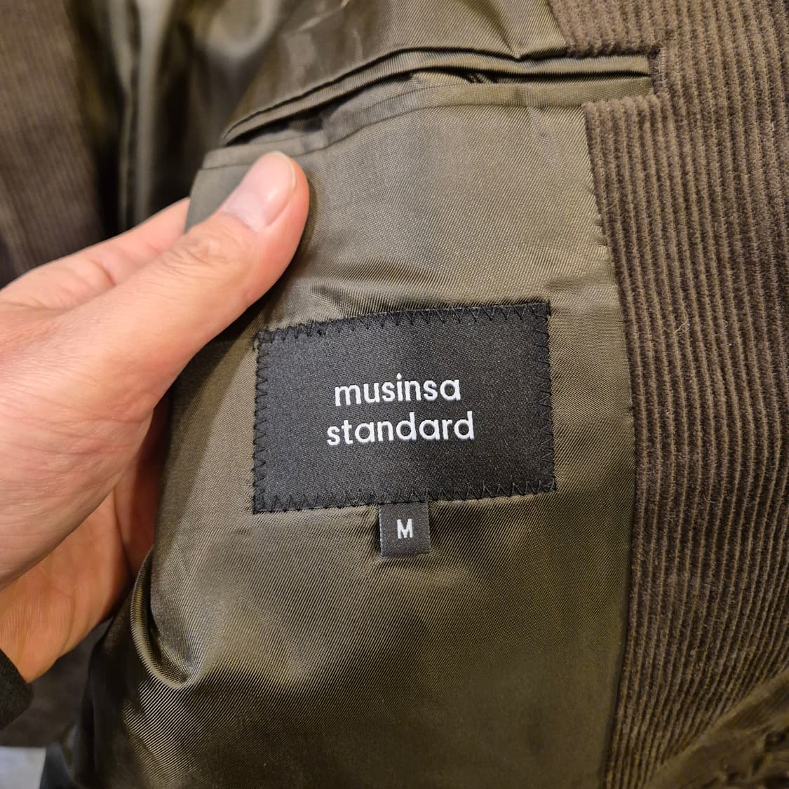 M 무신사 브라운 코듀로이 블레이져  상품이미지3