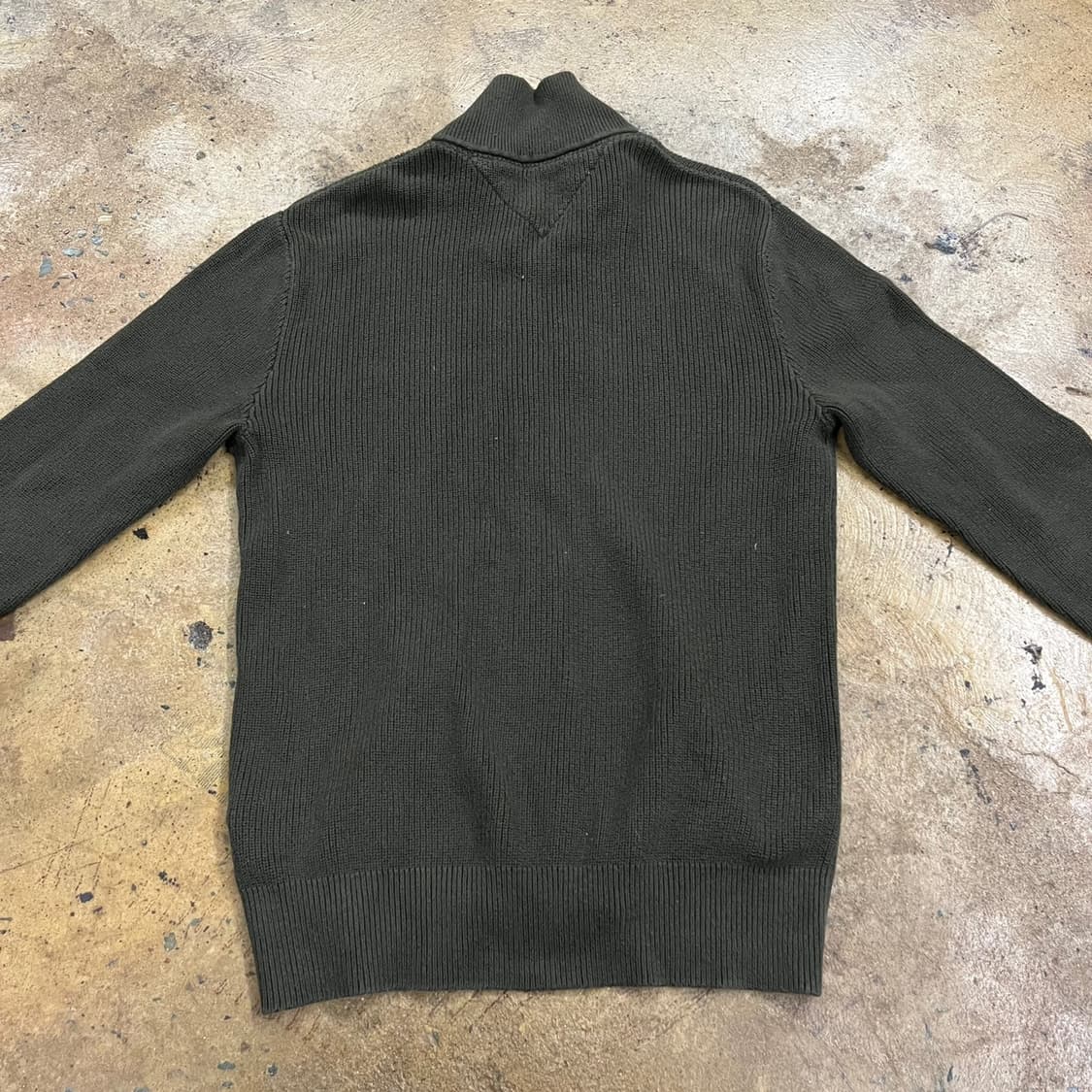 타미힐피거 카키 니트 집업  상품이미지4