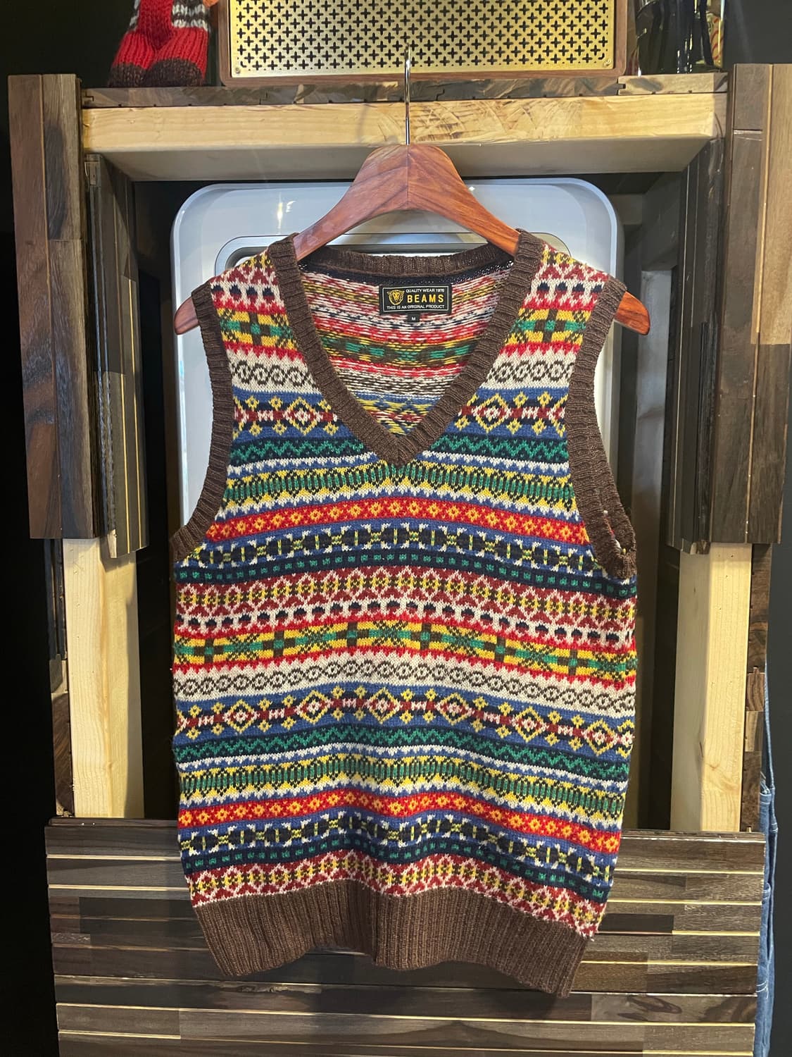 빔즈 니트조끼 상품이미지1