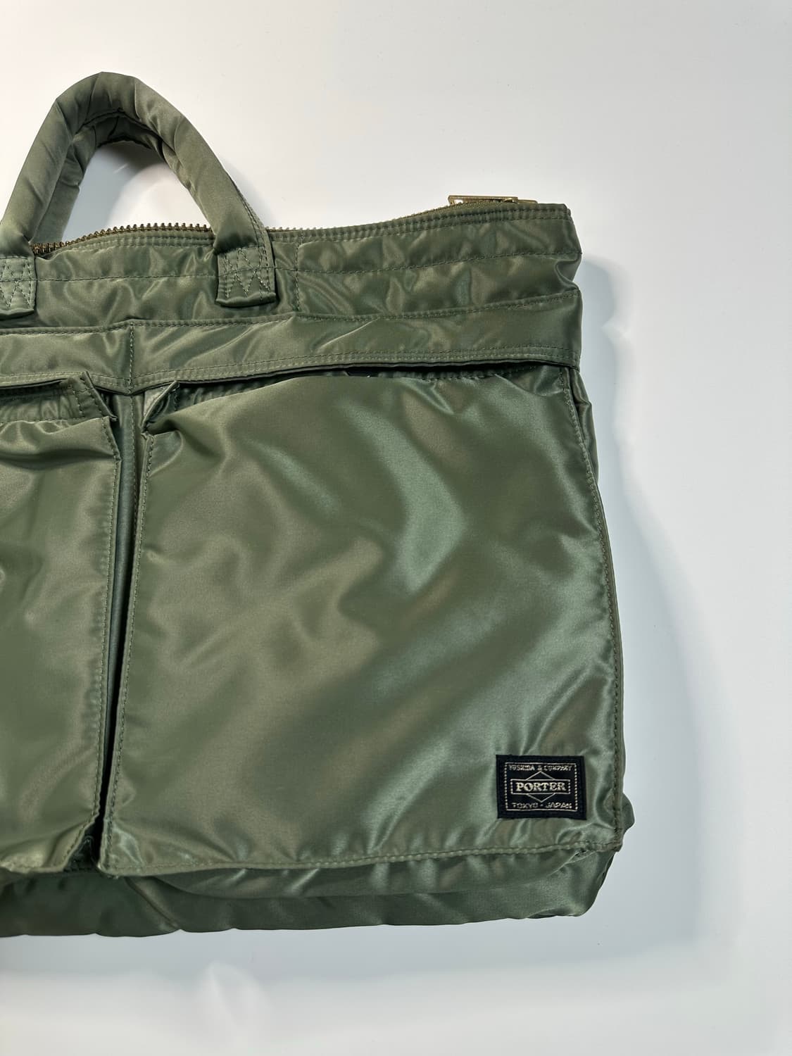 요시다포터 브리프케이스 세이지그린 상품이미지3