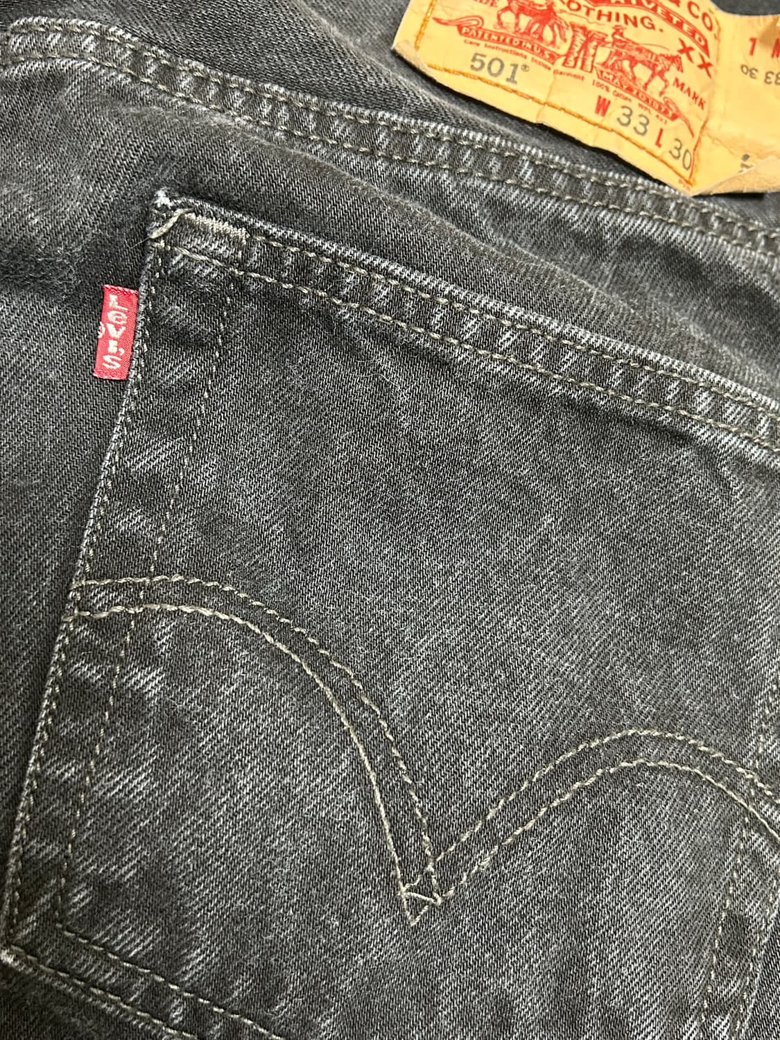 00s 리바이스 501XX  블랙 데님팬츠 상품이미지4