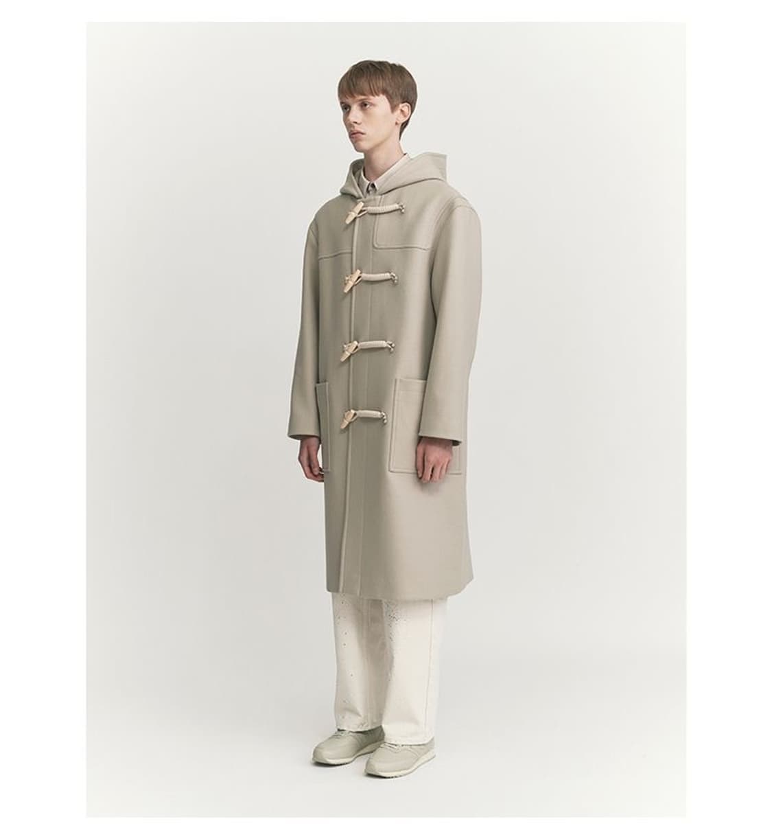 Coor 더플 오버핏 코트 (크림)L 상품이미지2