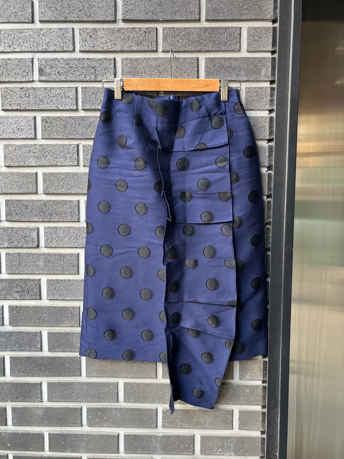 도트 러플 스커트 블루 상품이미지1