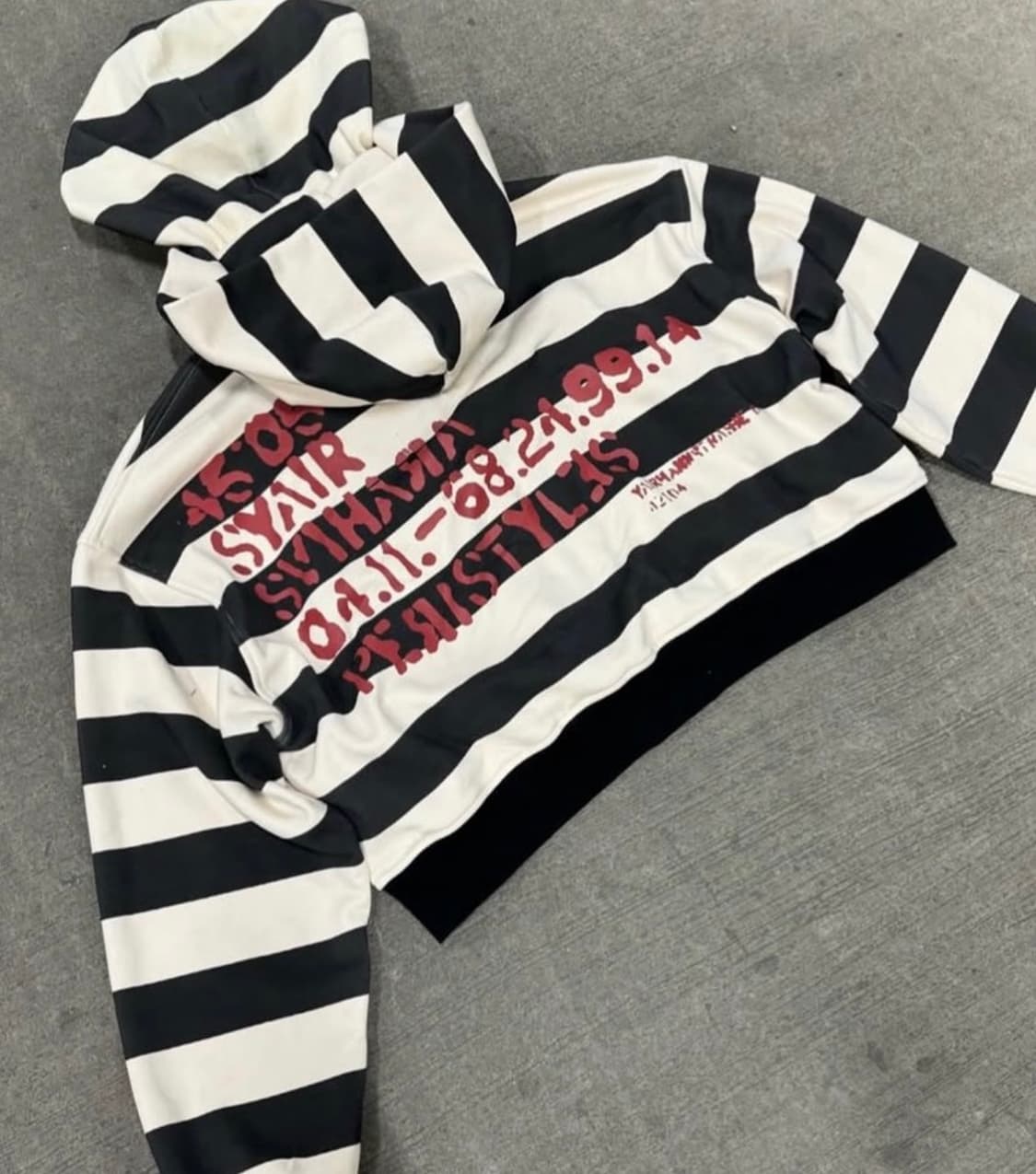 Syair saihara 2x 프리즌 후드집업  상품이미지6