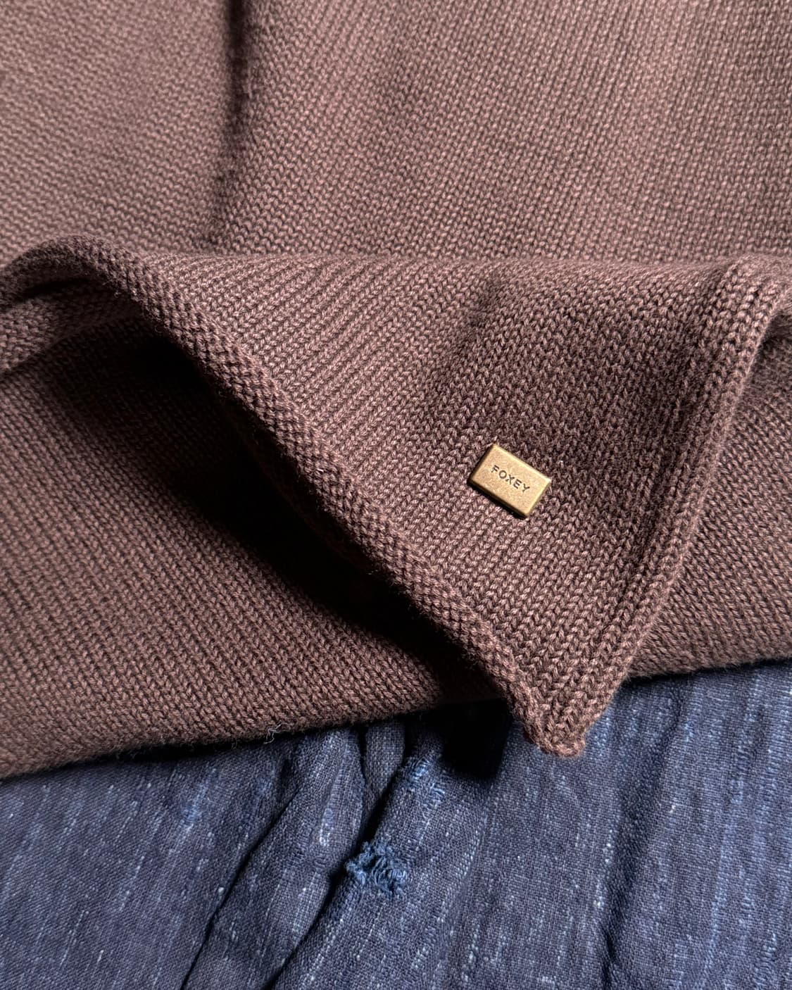 00‘s 폭시 부띠크 코튼 슬리브리스 니트 탑 38 no 상품이미지3