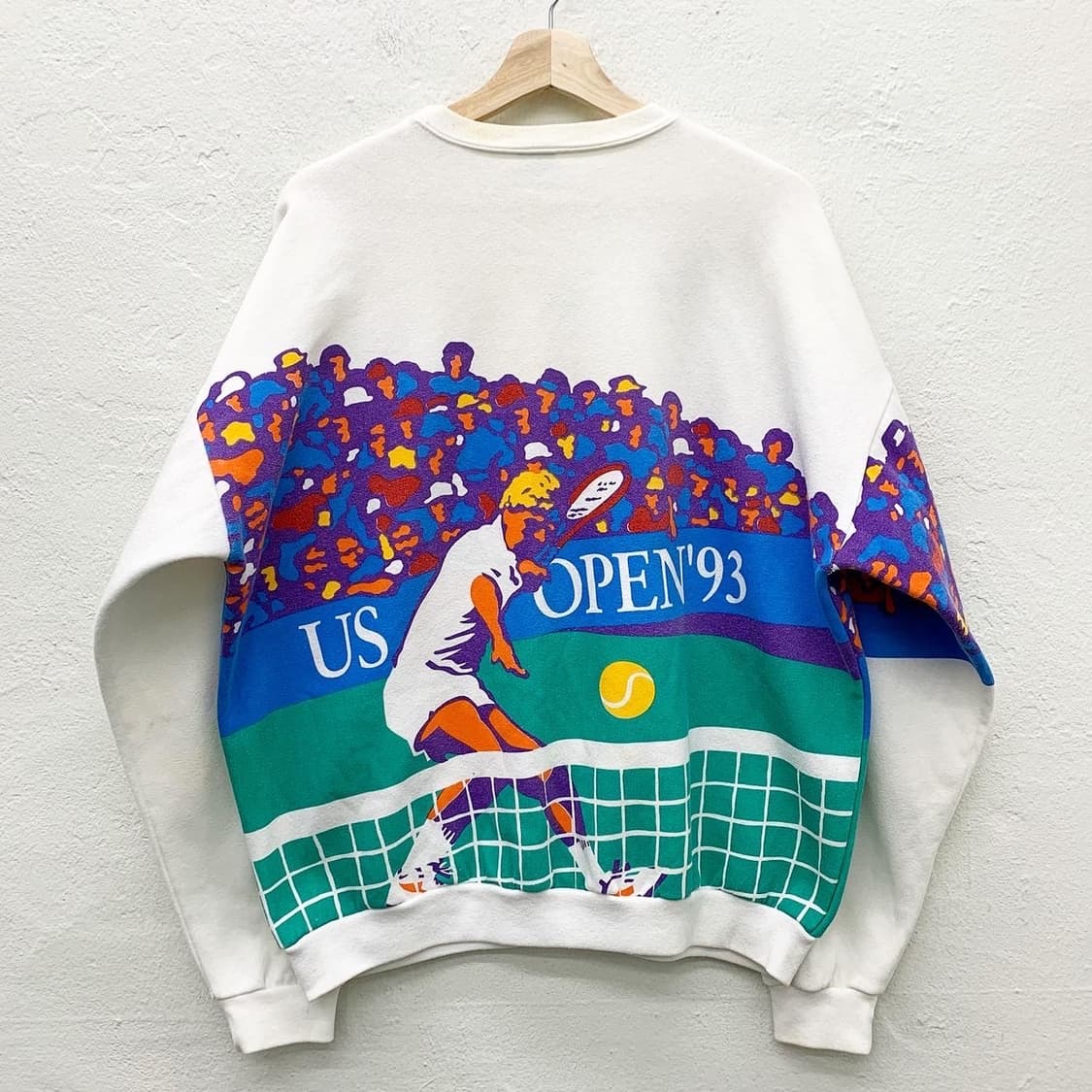 페론 스포츠 93년도 테니스 풀프린팅 스웻셔츠 상품이미지4