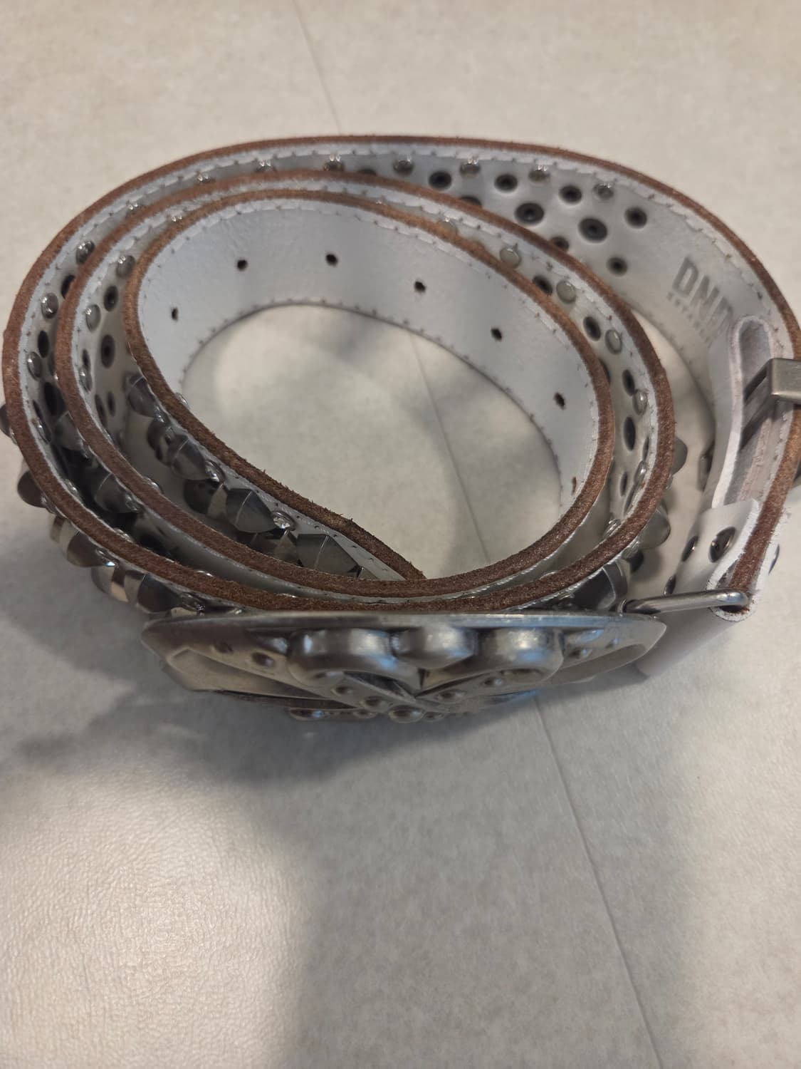 Dnd4des Studded belt white 상품이미지2