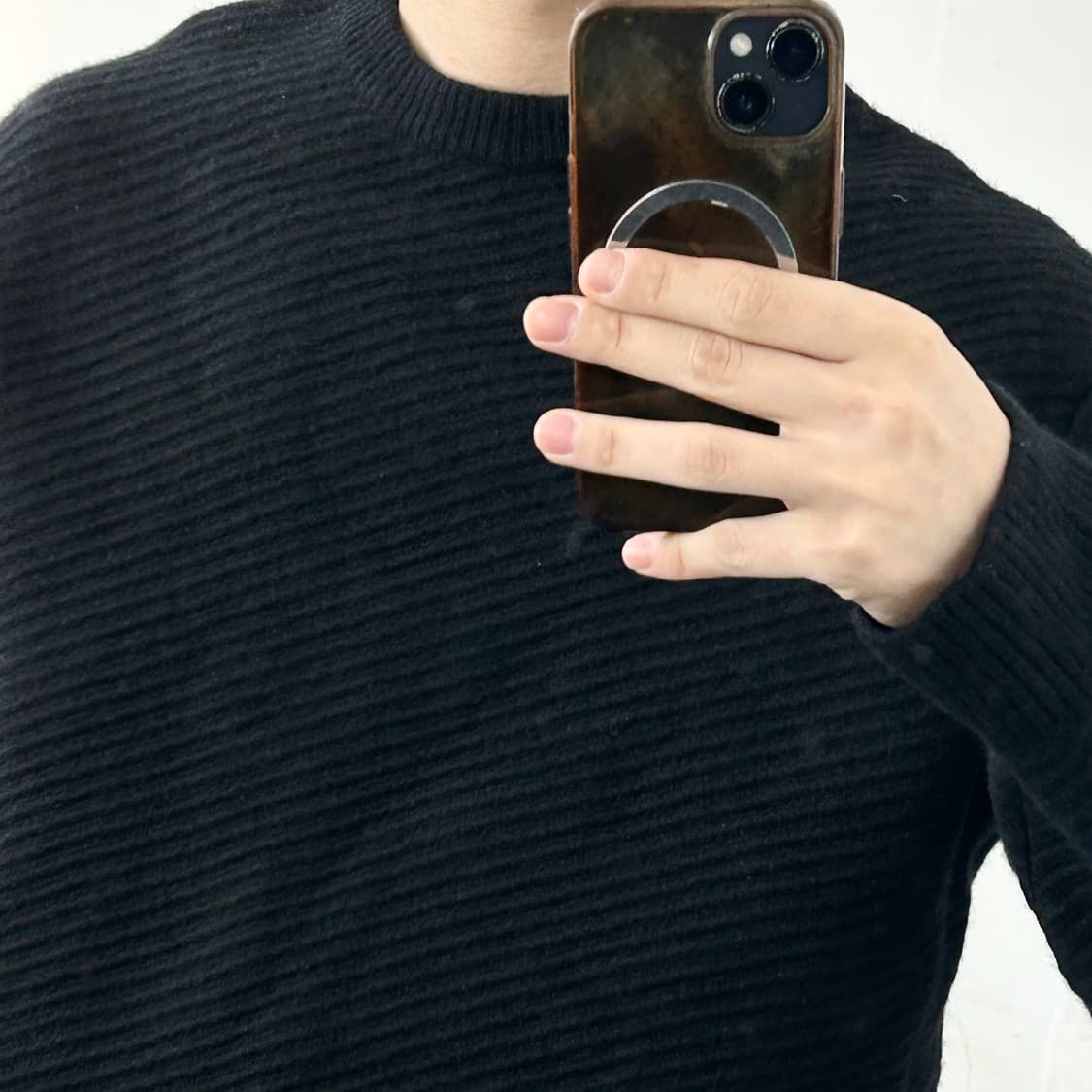 우영미 21FW 사선 니트 상품이미지4