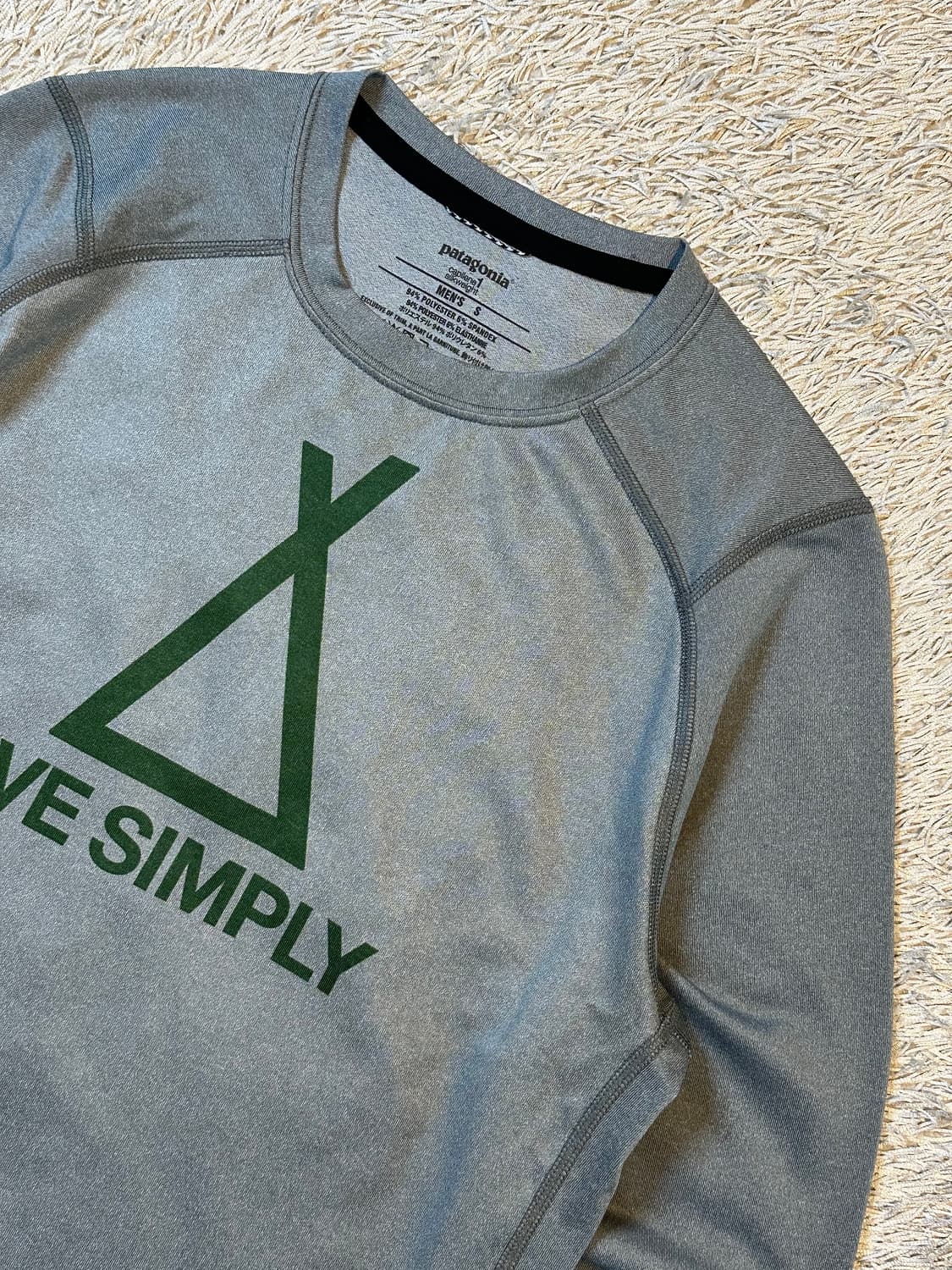 파타고니아 LIVE SIMPLY 기능성 롱슬리브 긴팔 그레이 상품이미지2