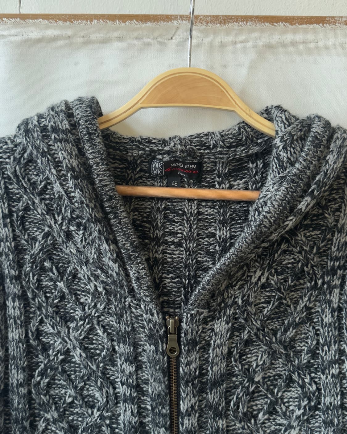 [MICHEAL KLEIN] hoodie knit zipup 상품이미지4