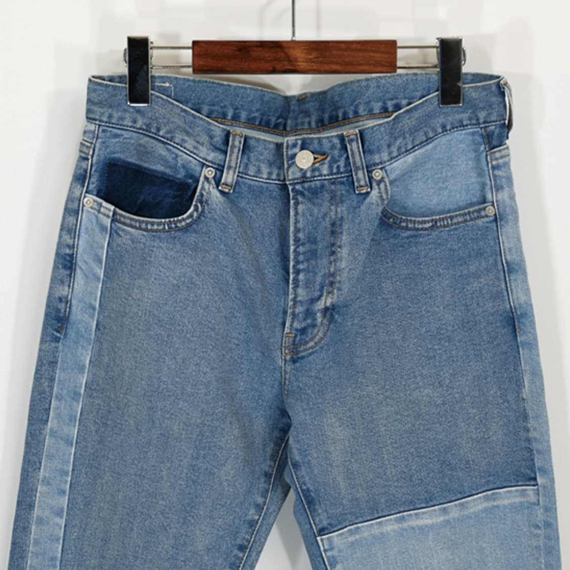 BEAMS 패치워크데님팬츠 상품이미지3