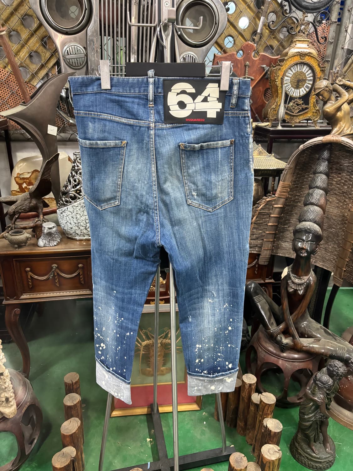 디스퀘어드2(Dsquared2)빈티지한 워싱 페인트 페인팅 청바지 48 상품이미지4