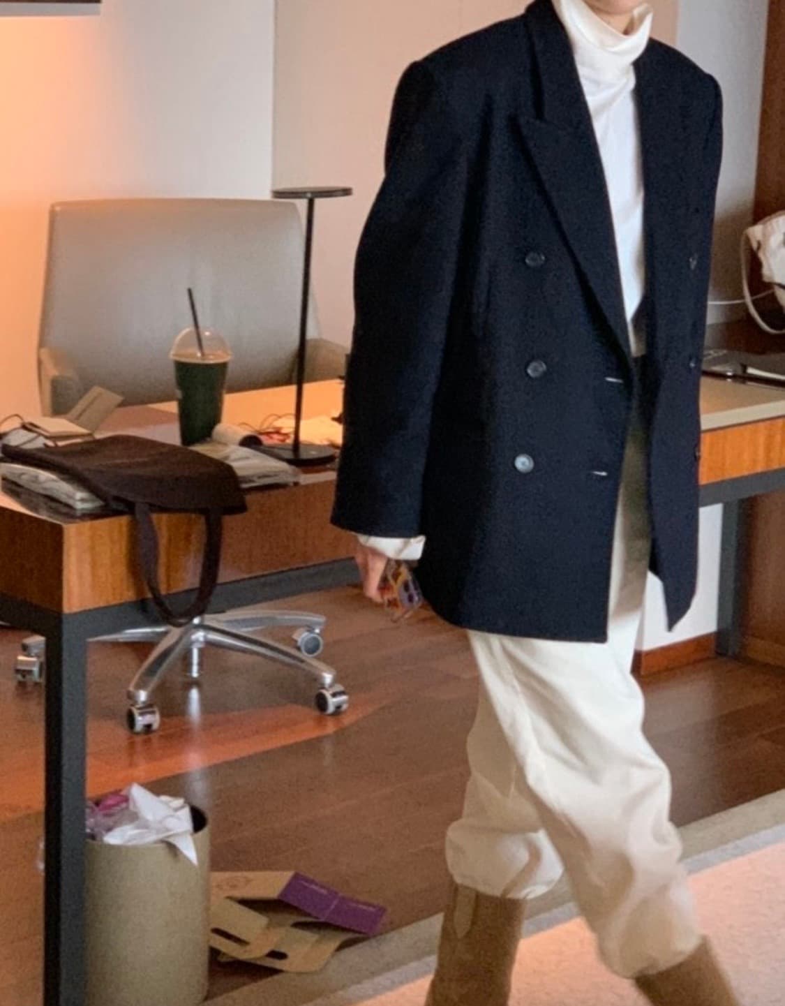 모네마켓 레미 울 더블자켓 상품이미지1