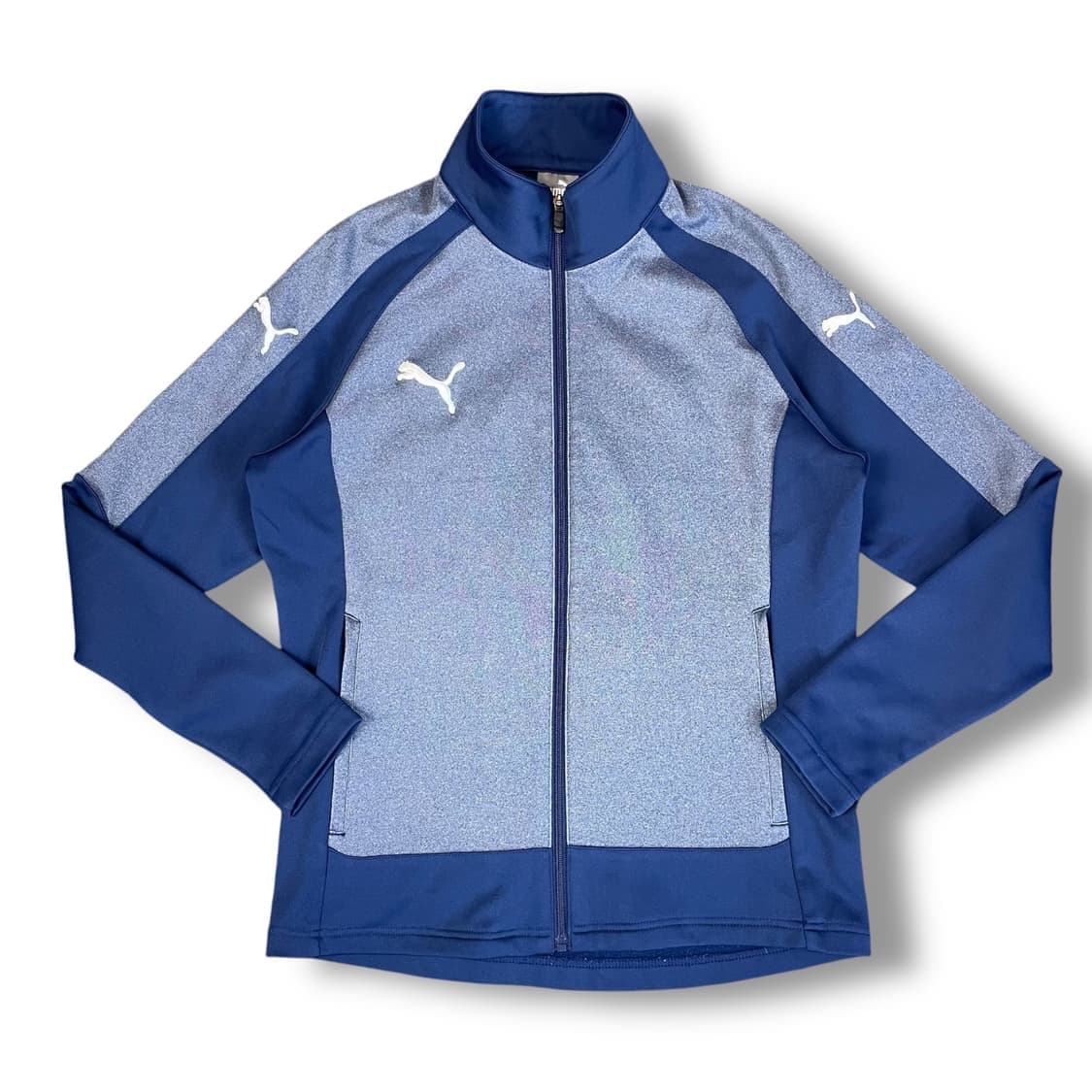 푸마 네이비그레이 안감기모 져지 트랙탑 M 상품이미지1