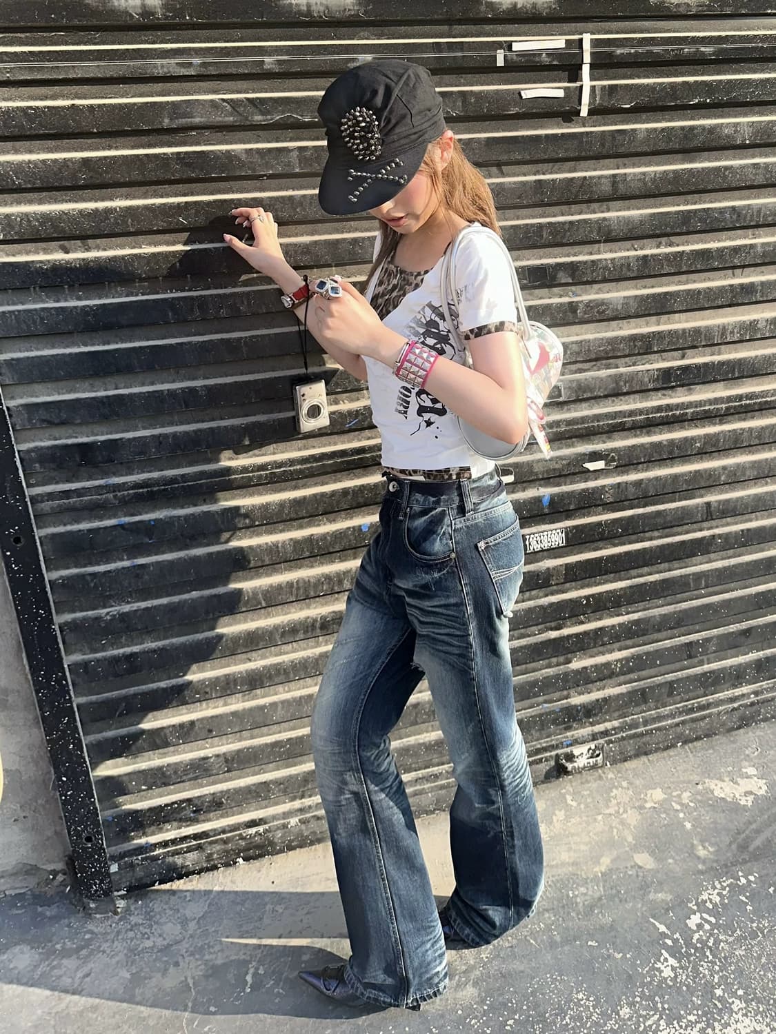 Rock Rivet Flared Jeans 상품이미지10