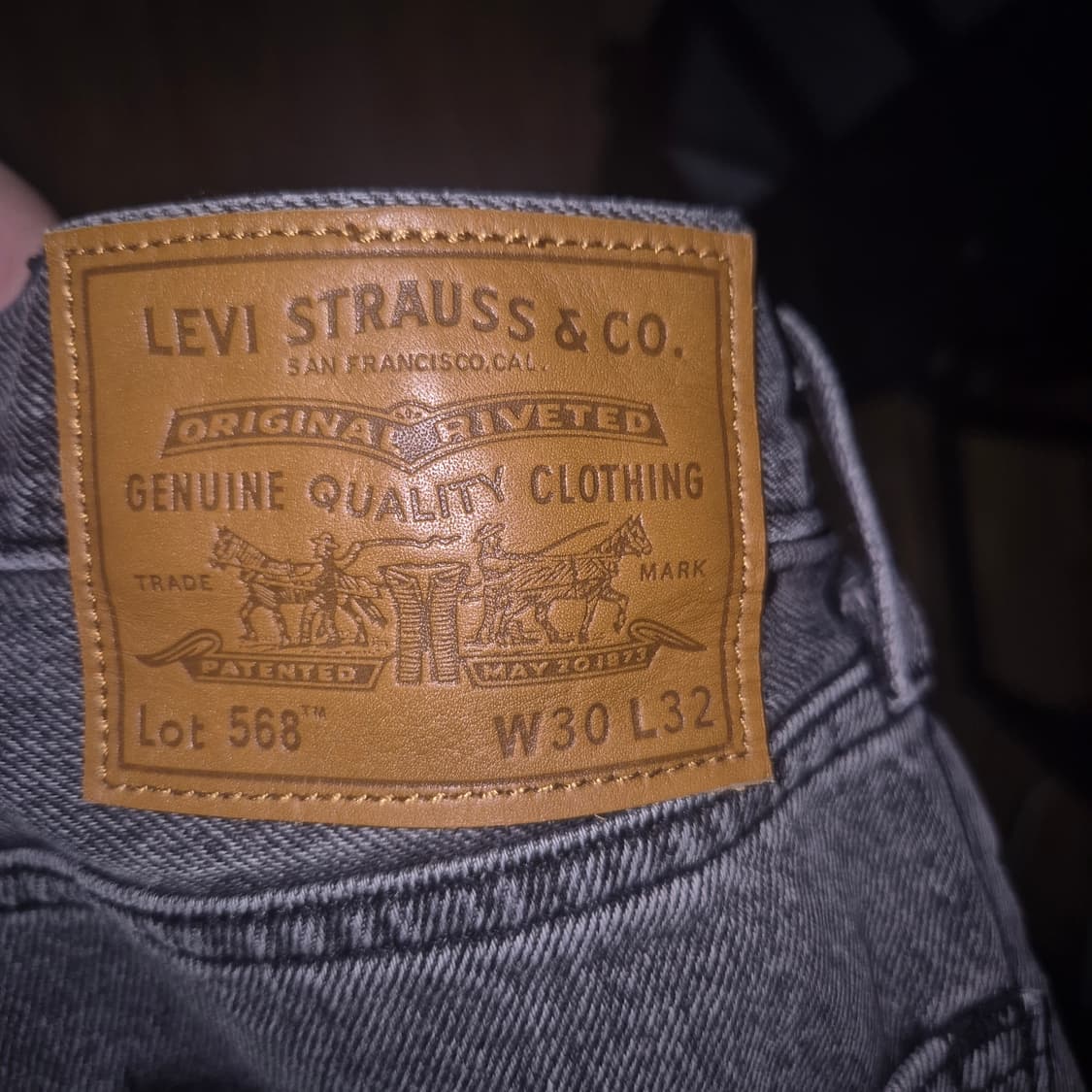 리바이스 568 w30 l32 상품이미지3
