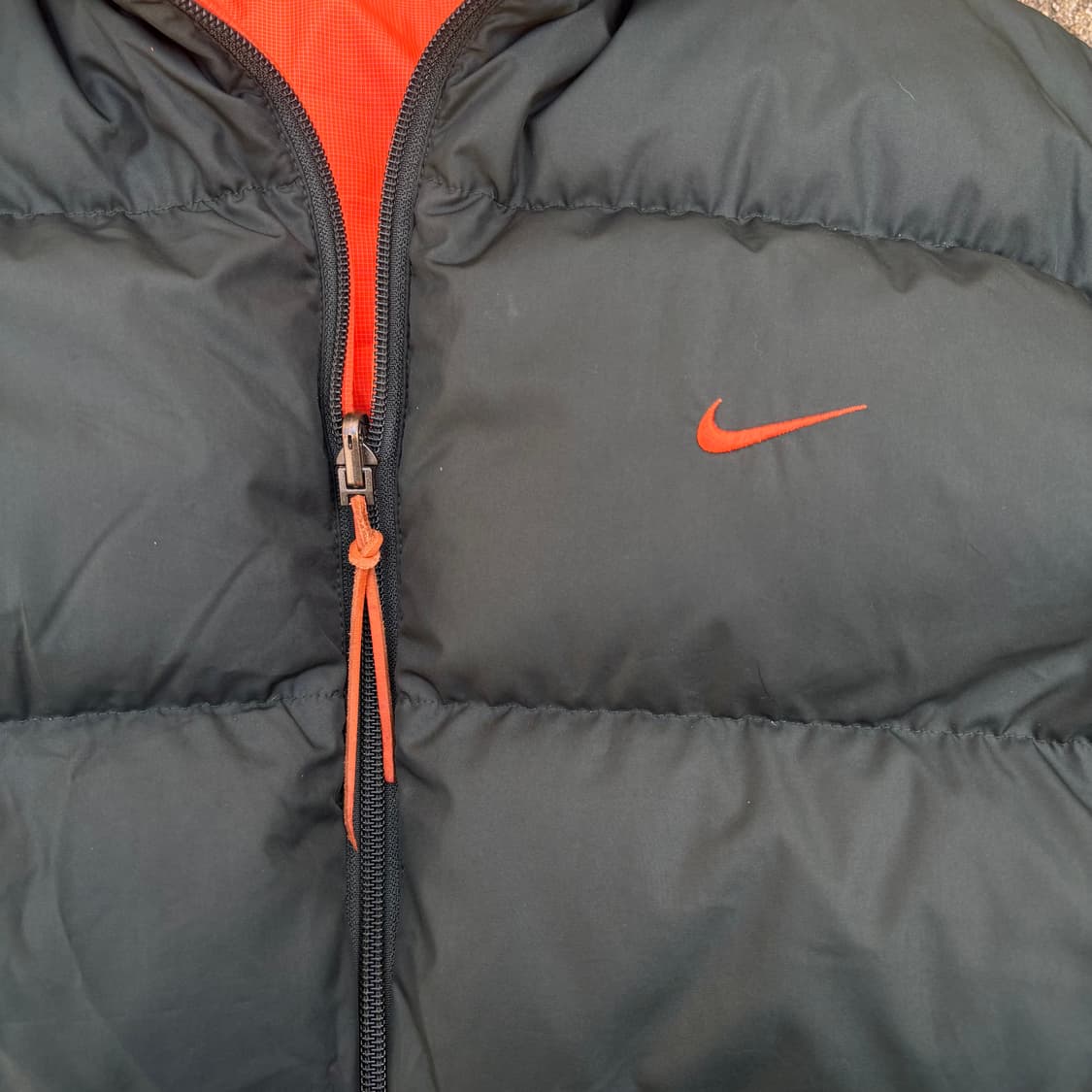 나이키 리버시블 패딩 점퍼 그린/오렌지 L 상품이미지3