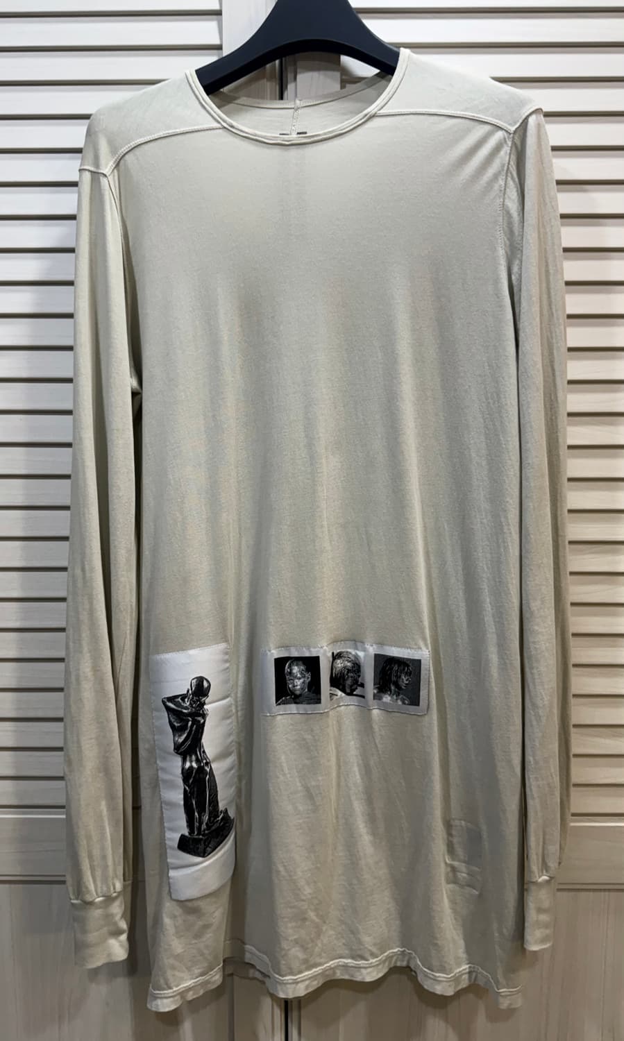 Rick Owens Drkshdw 롱슬리브 패치 긴팔 티셔츠 상품이미지1