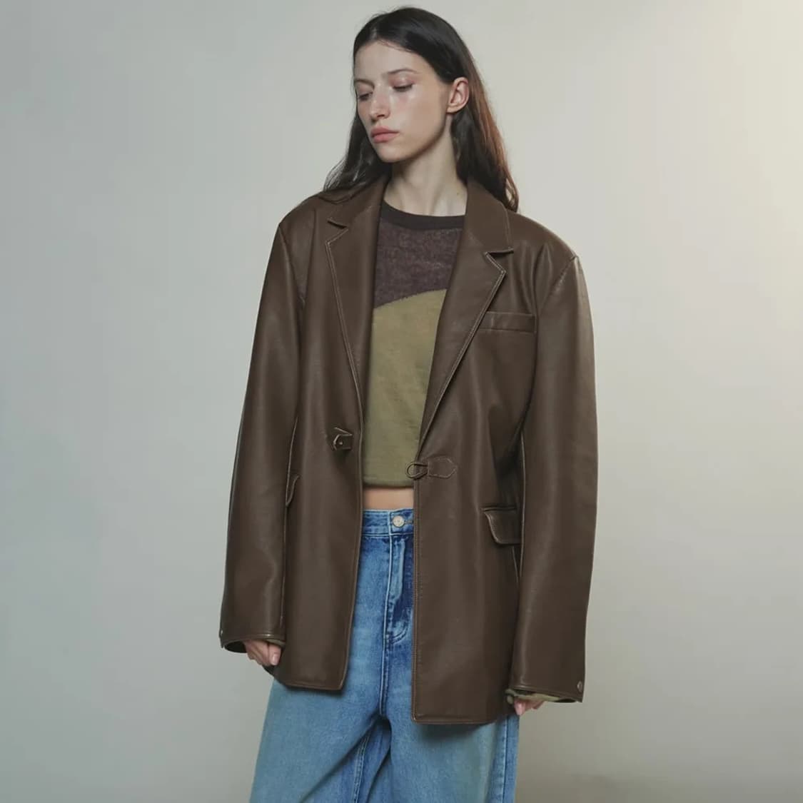 엔오르 가죽자켓 상품이미지1