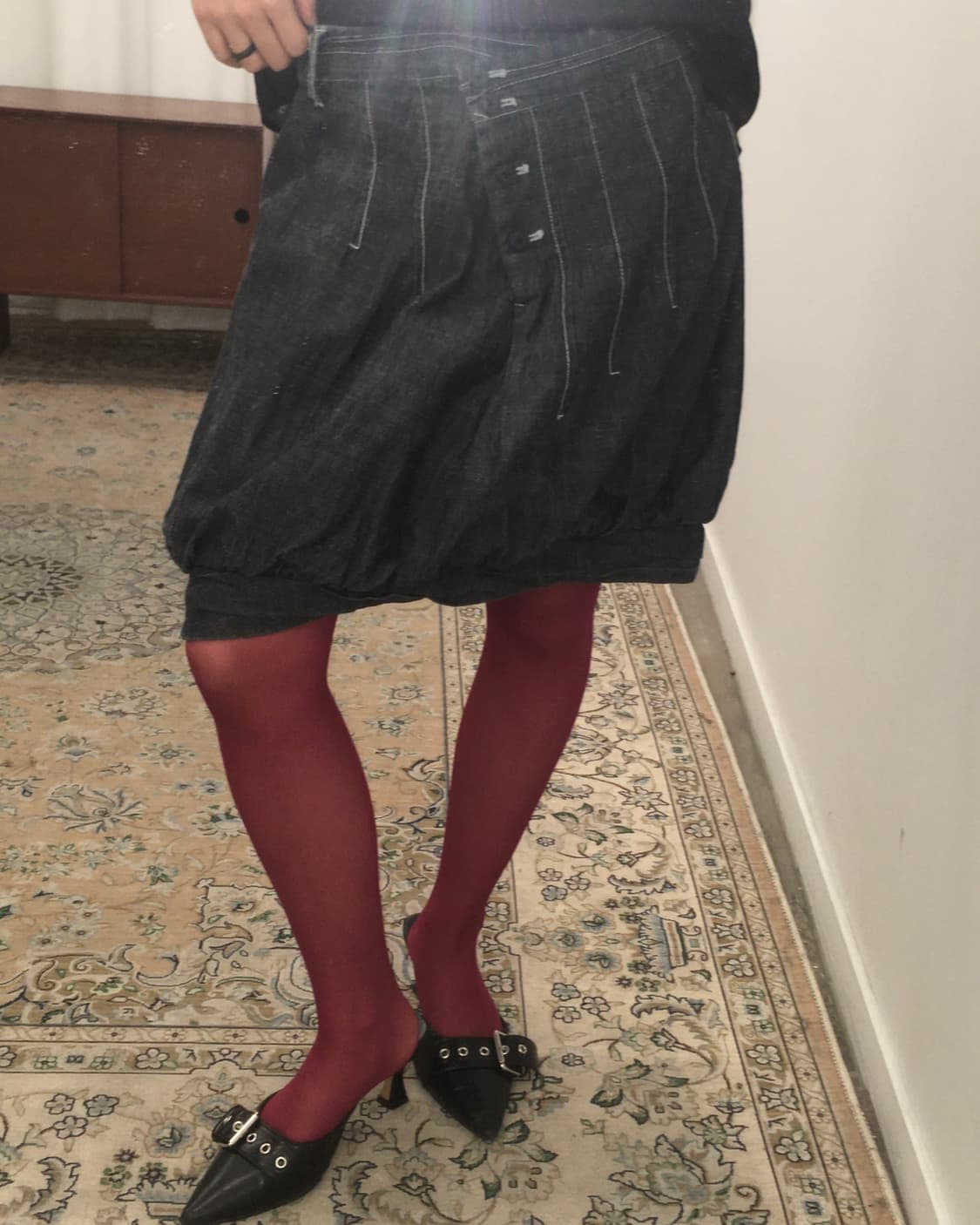 벌룬핏 데님 스커트 상품이미지2