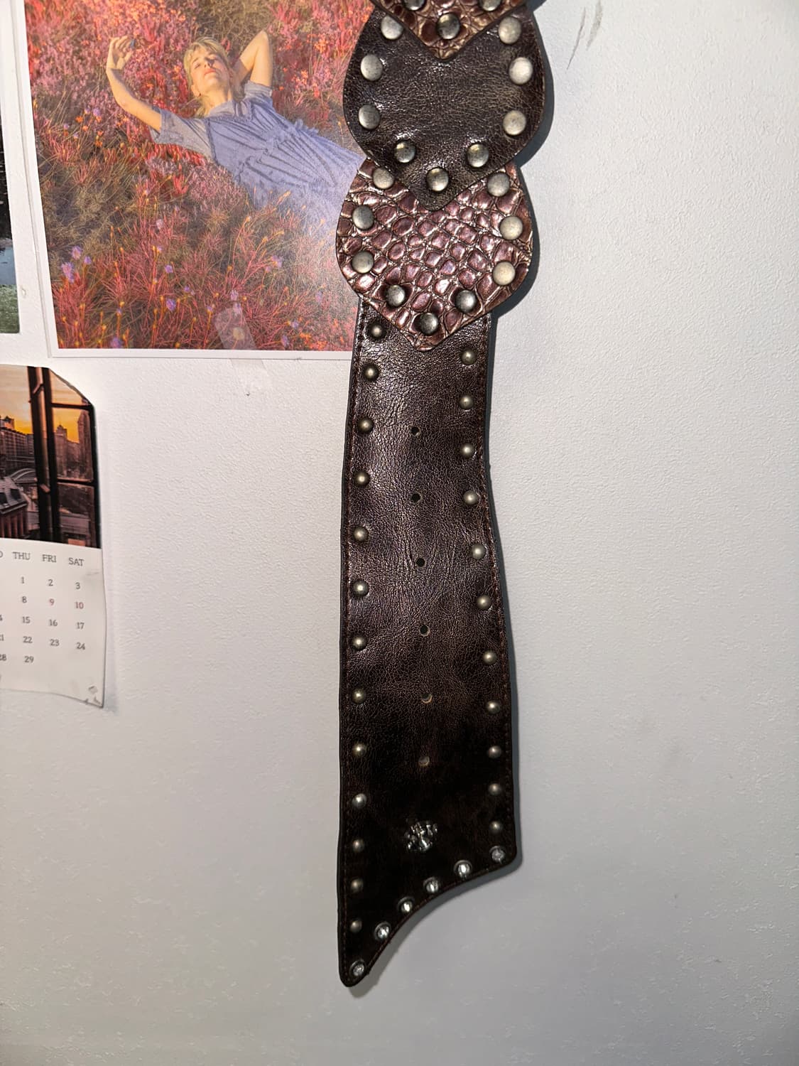 Dark brown oriental bold python 체인 벨트 상품이미지6